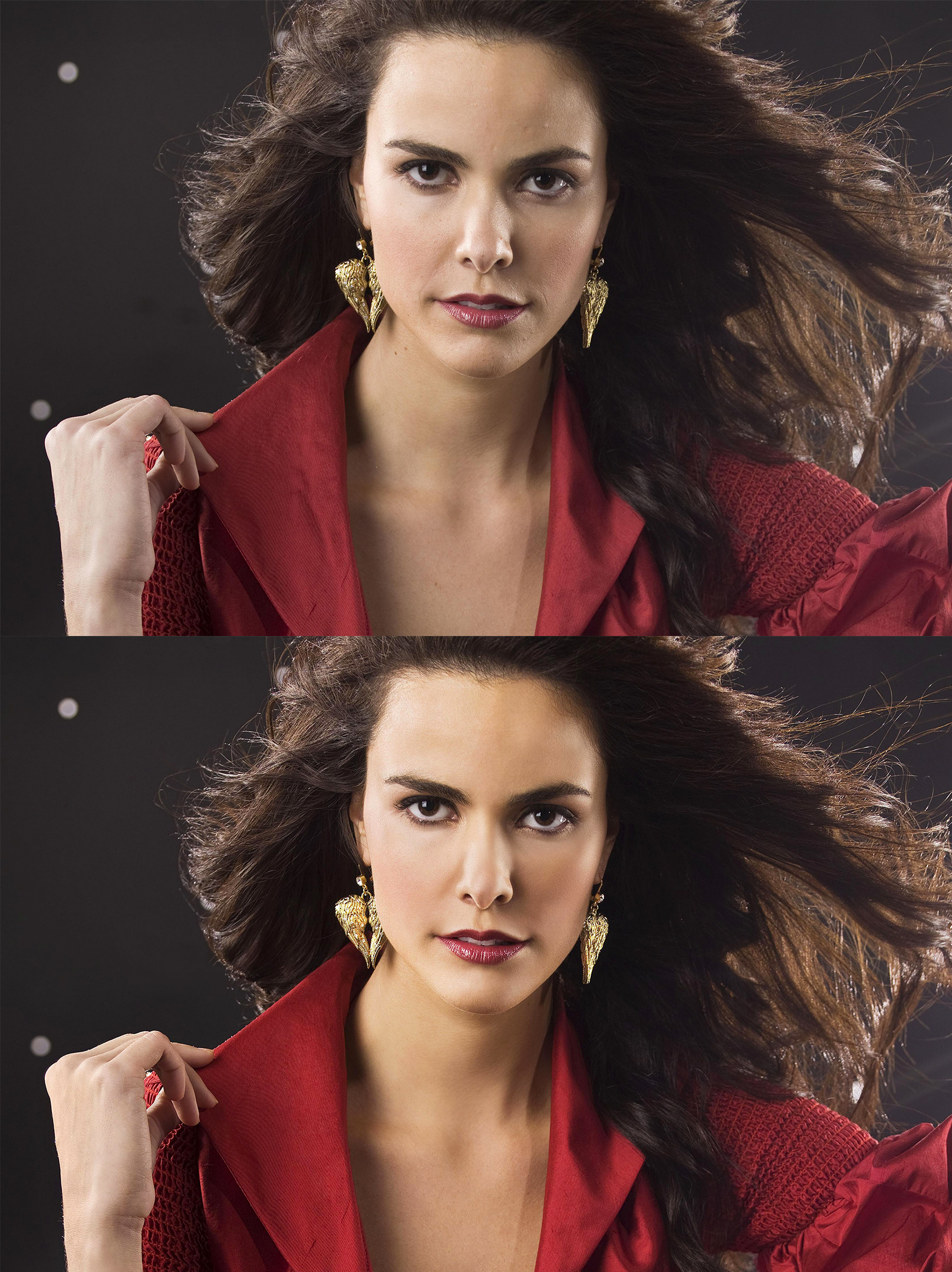 Retouching work for department store fashion sale.