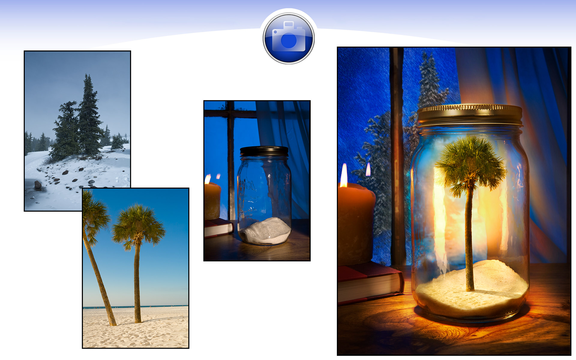 "Florida Keepsake"  |  Personal Work  |  Winner of Photoshop Guru Award for Best Compositing. 