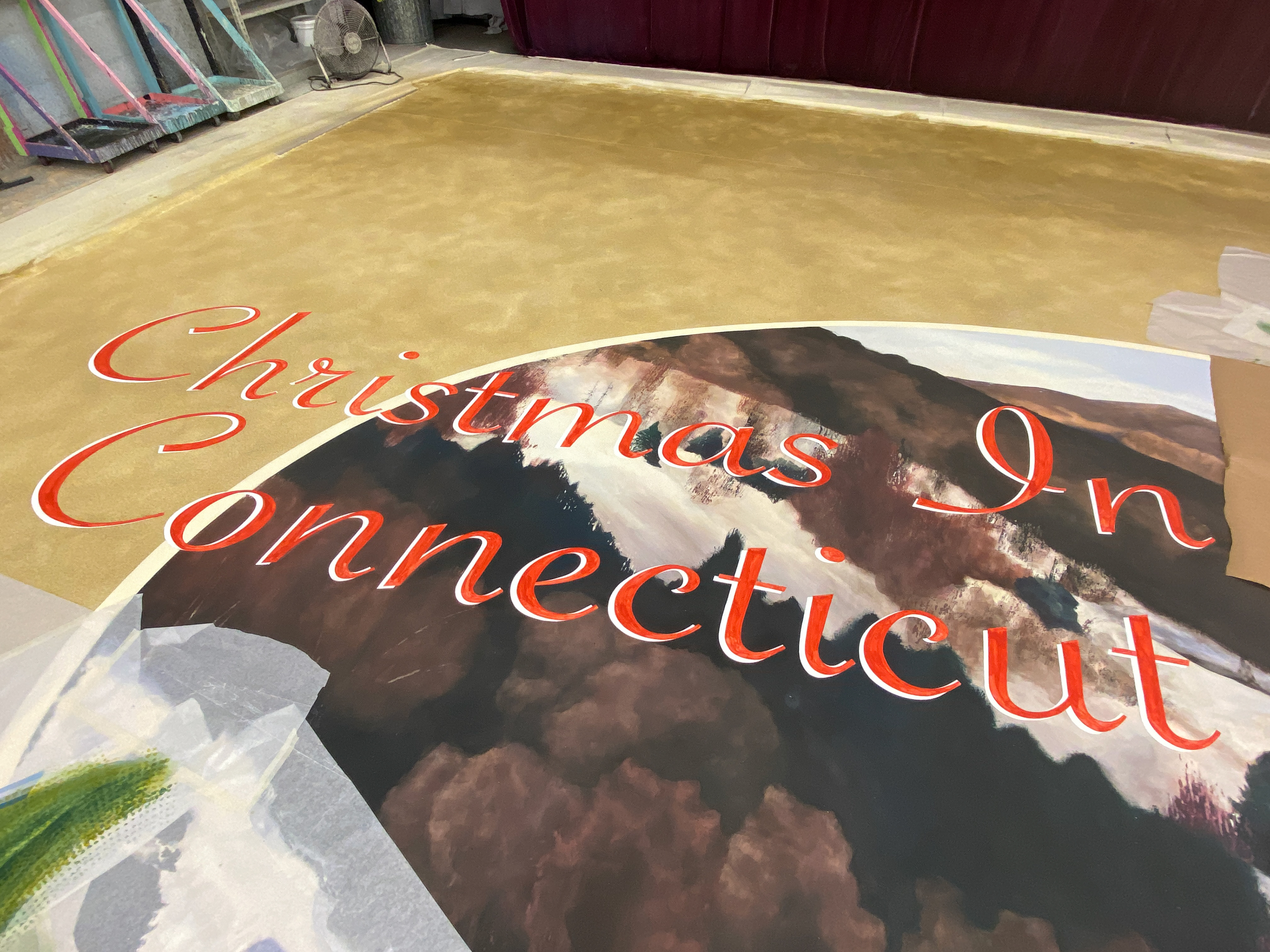 Christmas in Connecticut - Goodspeed Musicals - show drop lettering