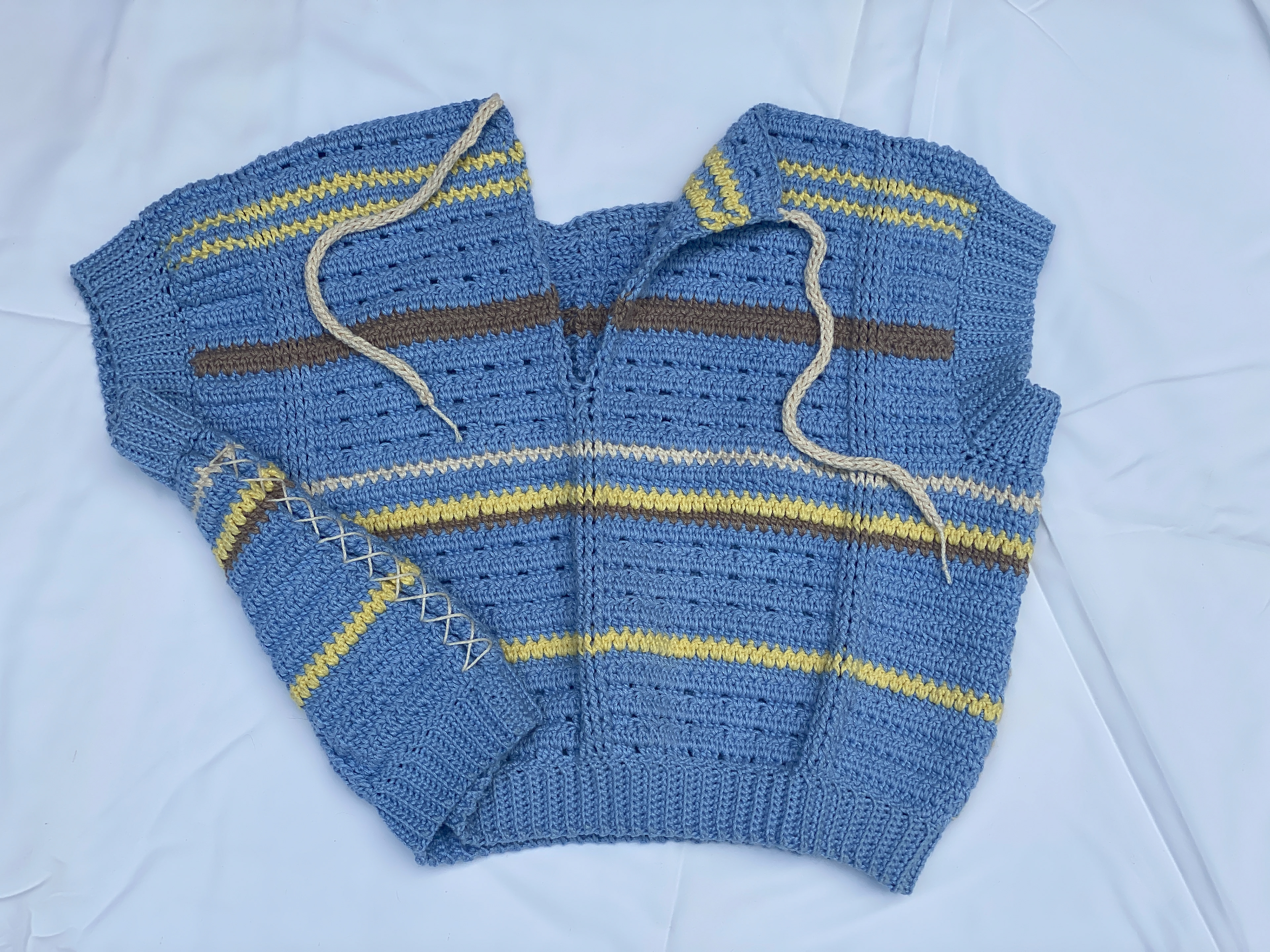 short-sleeve top - crochet