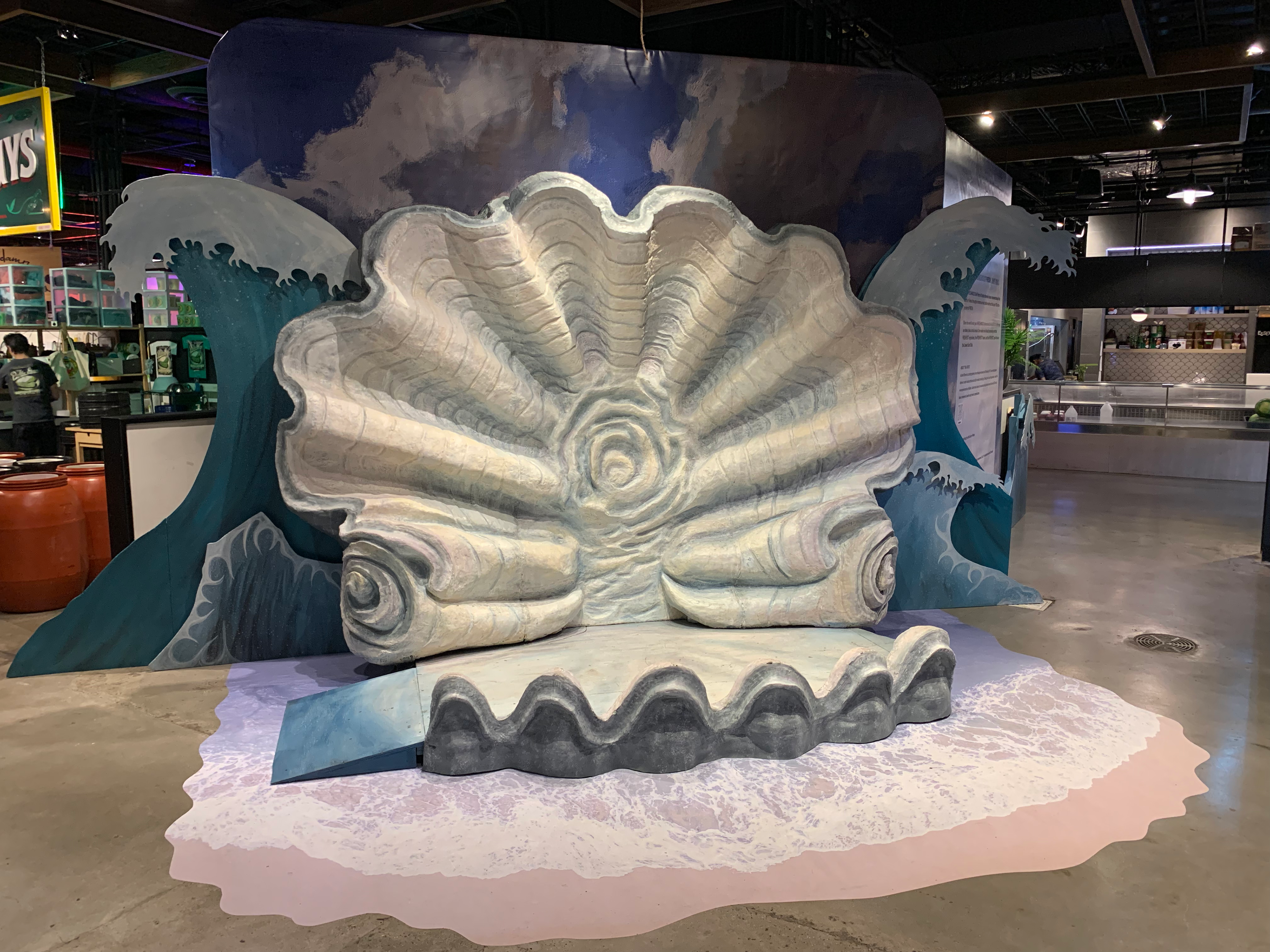 The Market Line NYC - commissioned photo-op installation - primary contribution: waves
