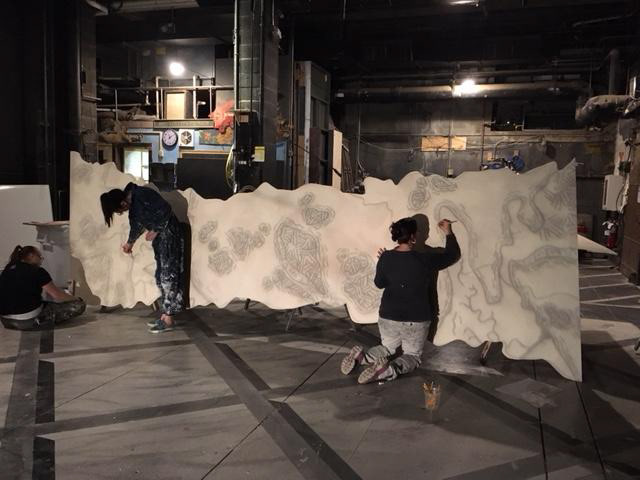 She Kills Monsters - Connecticut Repertory Theatre - projection tracing