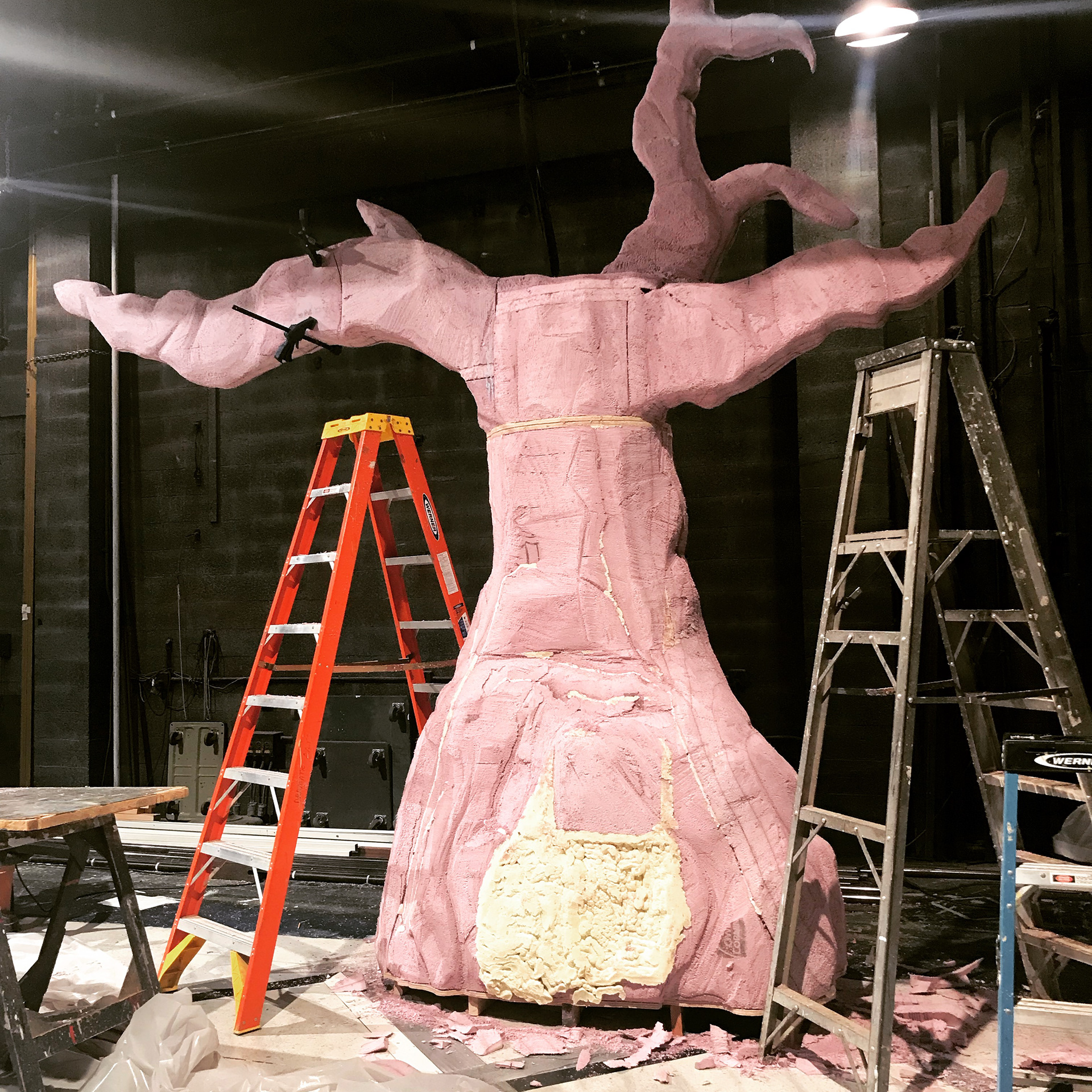 Our Country's Good - Connecticut Repertory Theatre - foam carving
