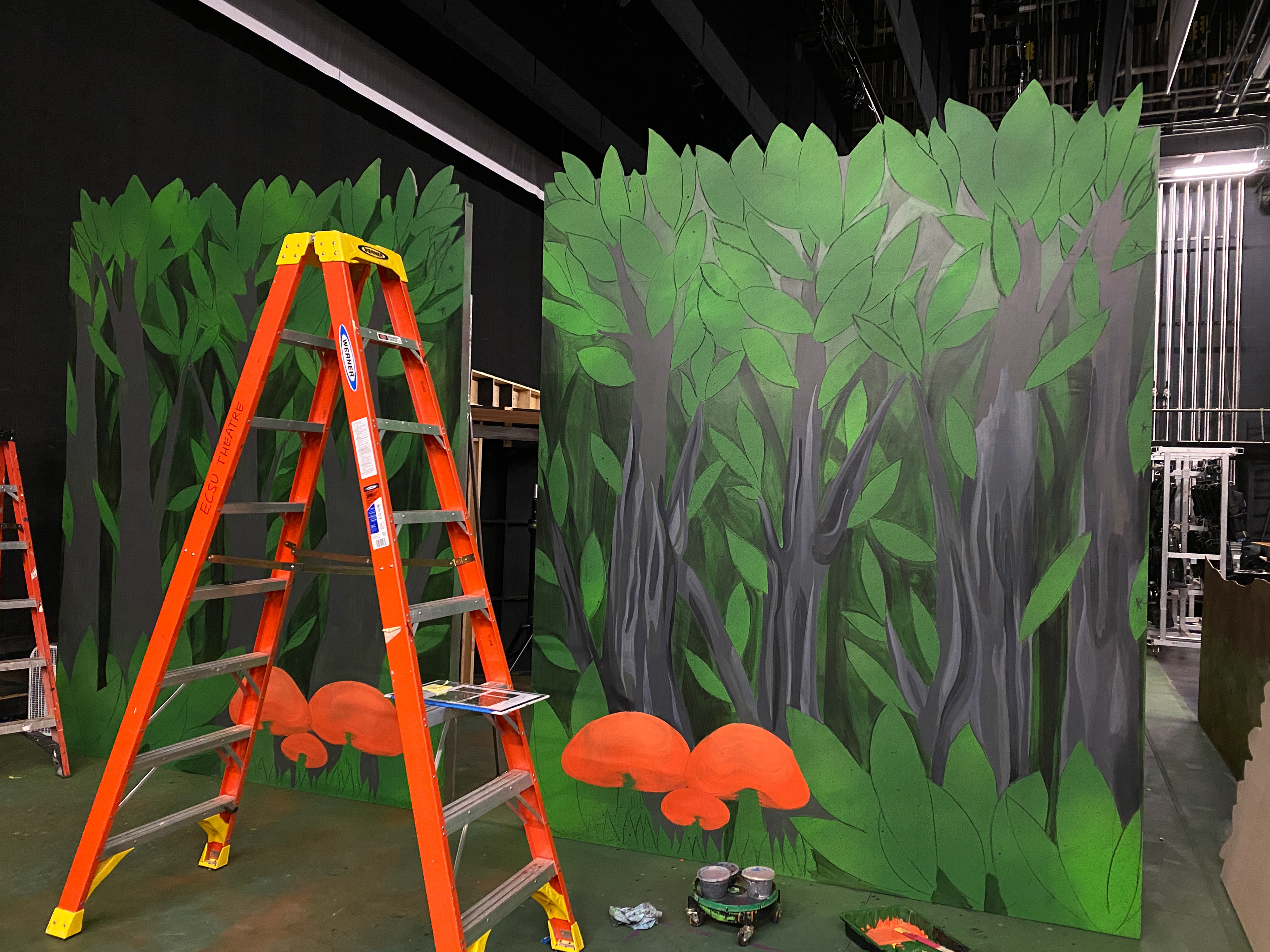 Hansel & Gretel - rolling platform forest flats (in progress)