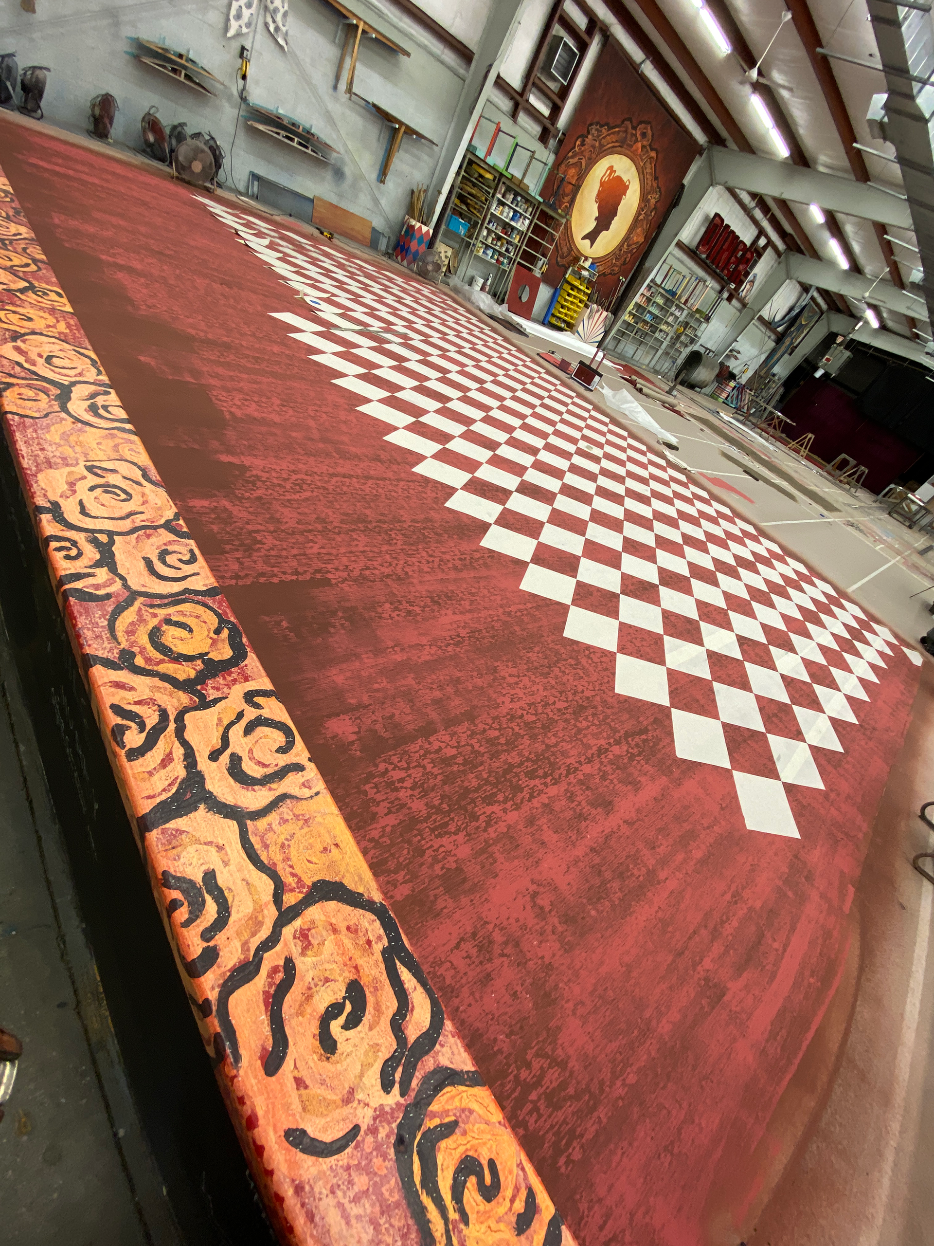 Cabaret - Goodspeed Musicals - diamond pattern - in progress