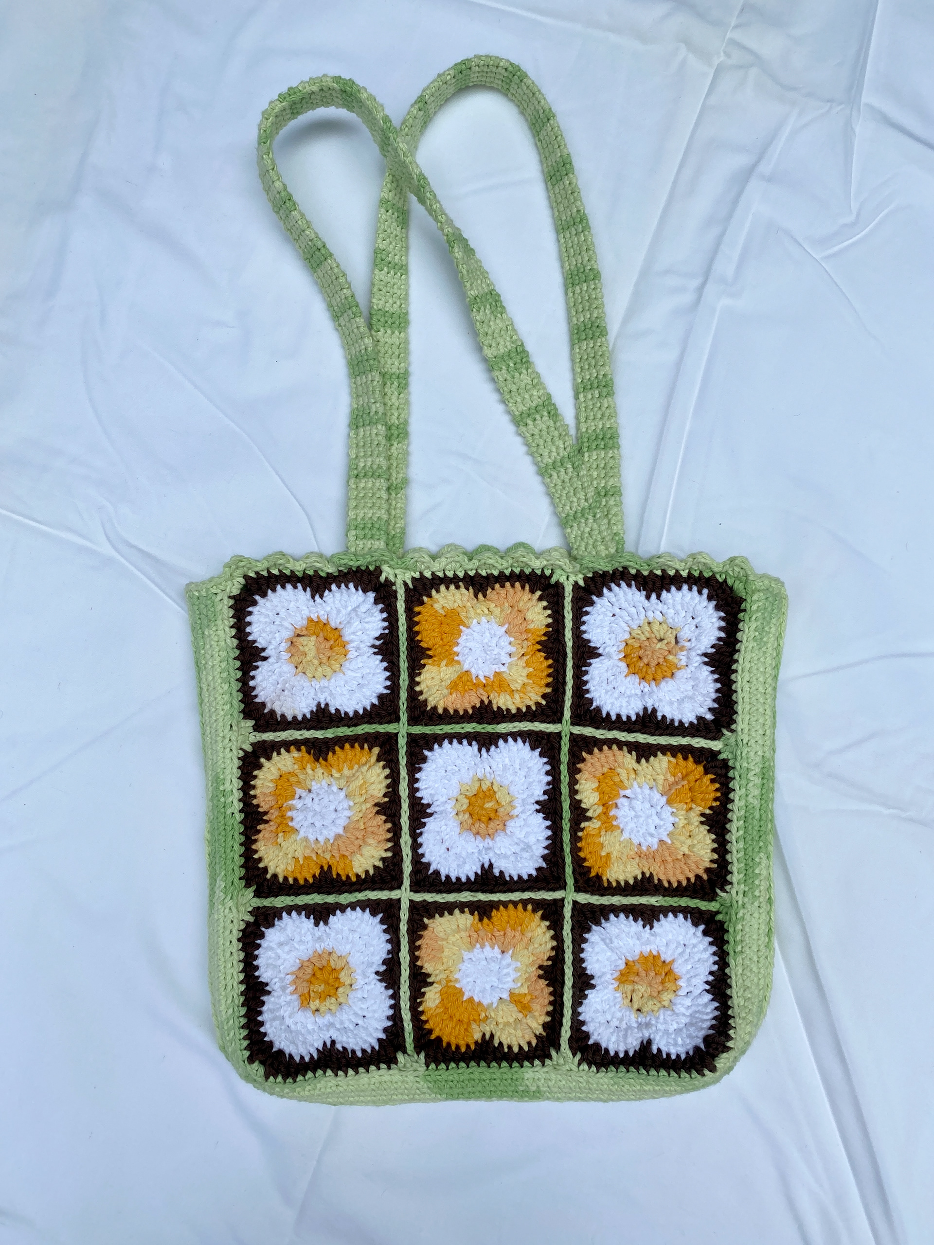 flower tote - crochet