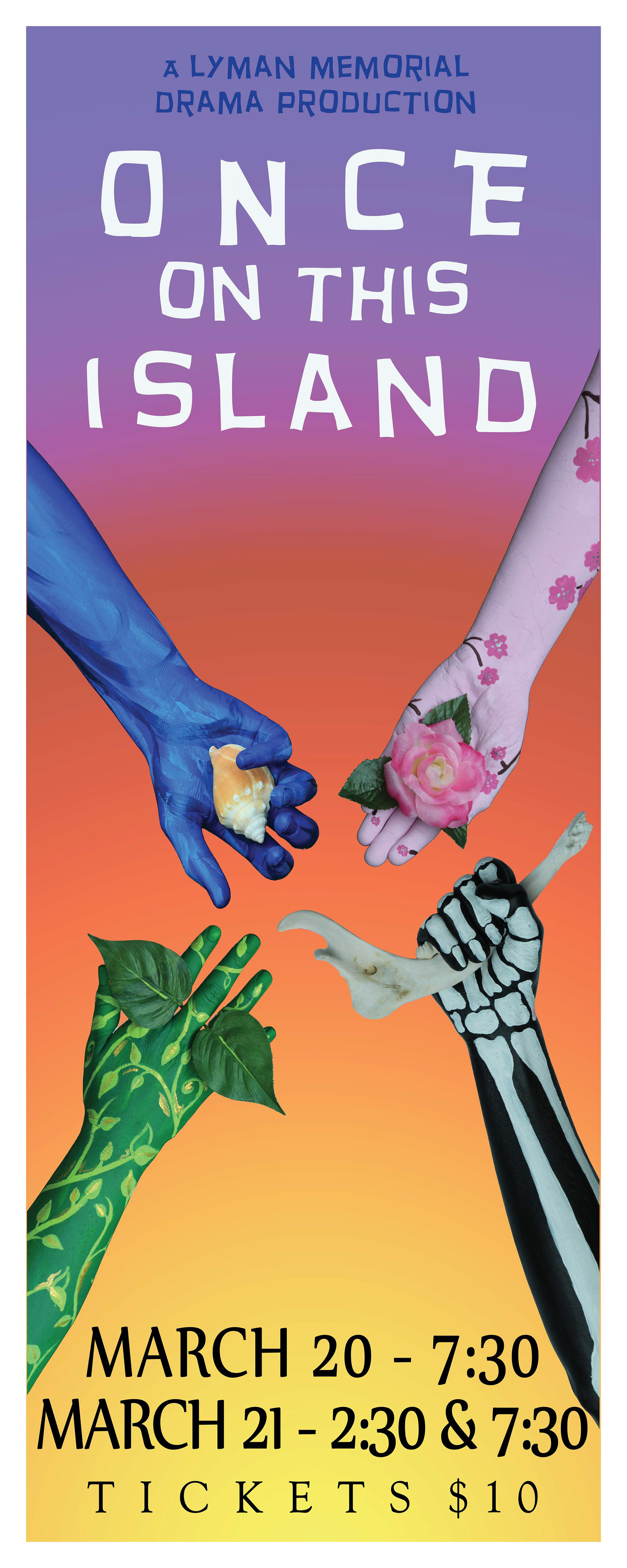 theatre production banner - Photoshop & body painting