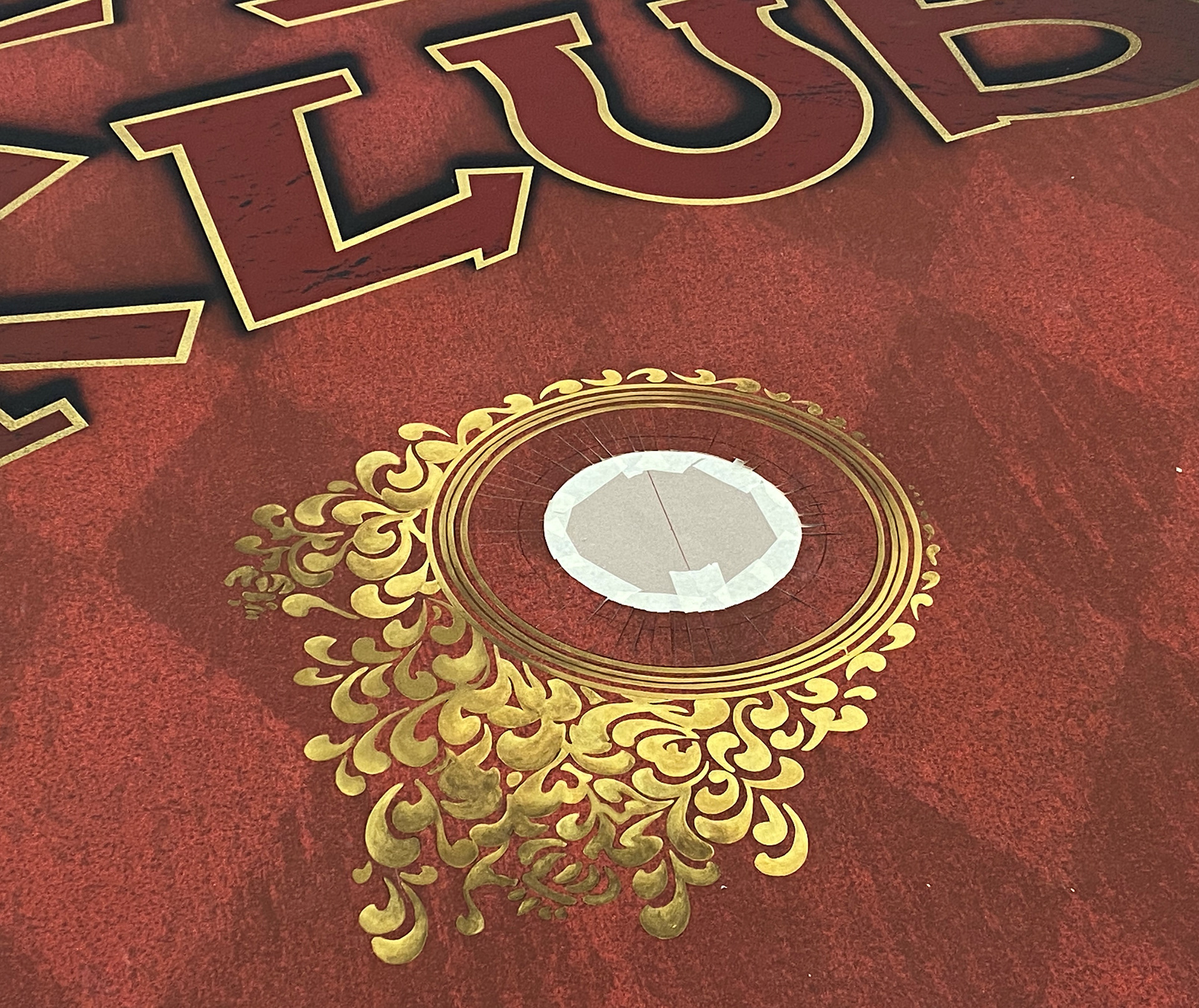 Cabaret - Goodspeed Musicals - show drop lettering & porthole - in progress