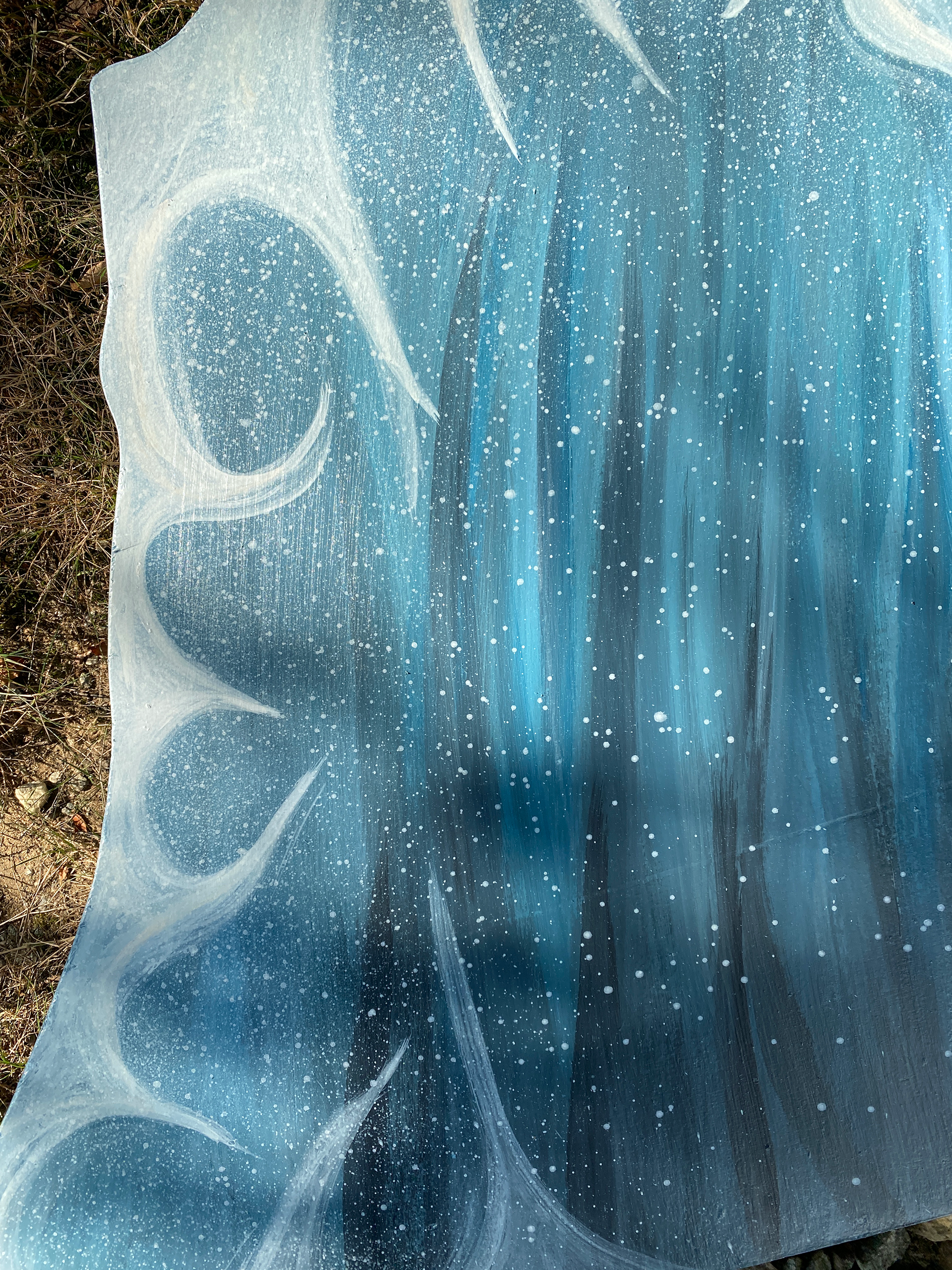 The Market Line NYC - commissioned photo-op installation - wave detail