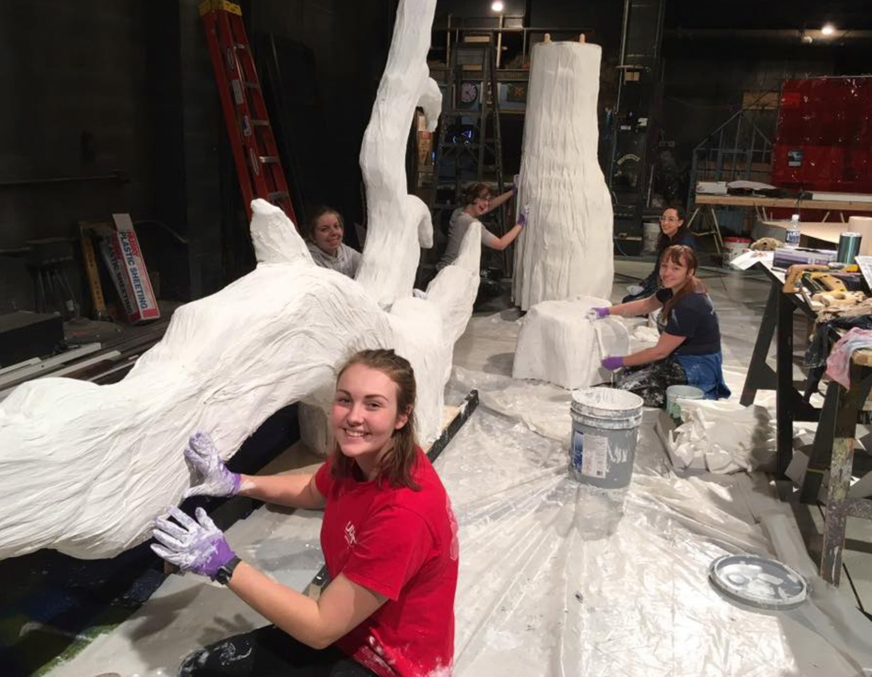 Our Country's Good - Connecticut Repertory Theatre - plastering
