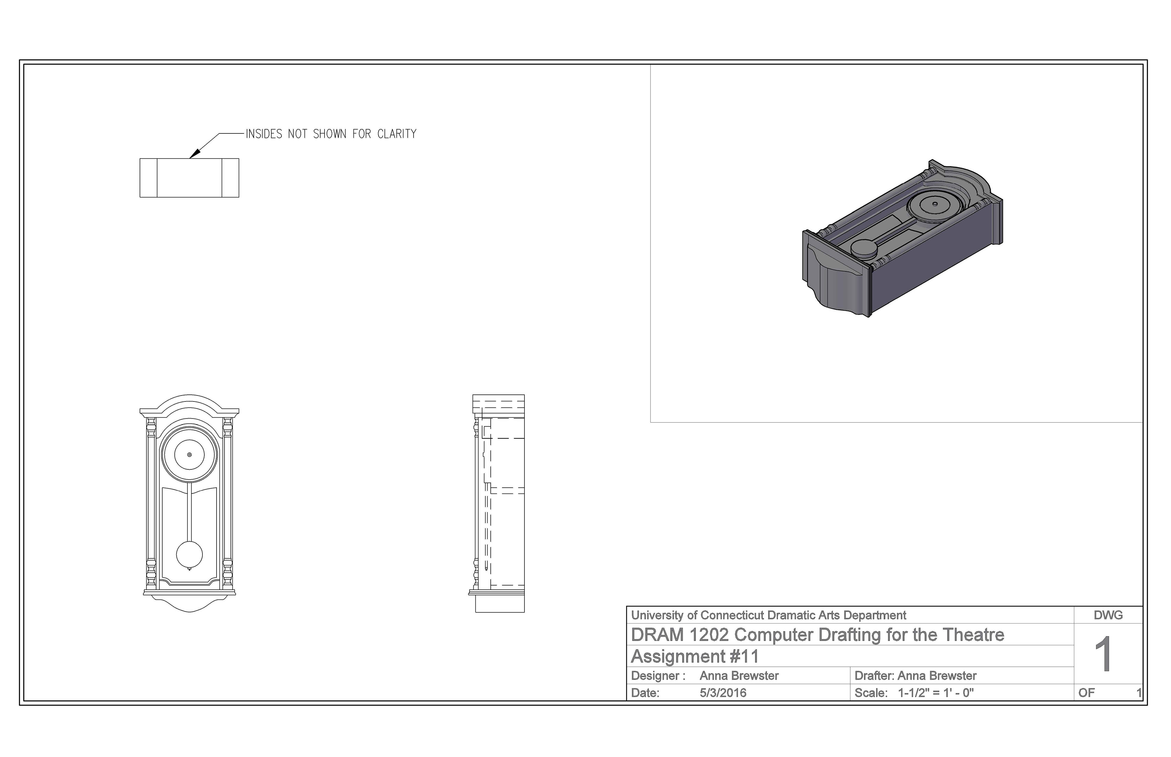3D prop - AutoCAD - course assignment