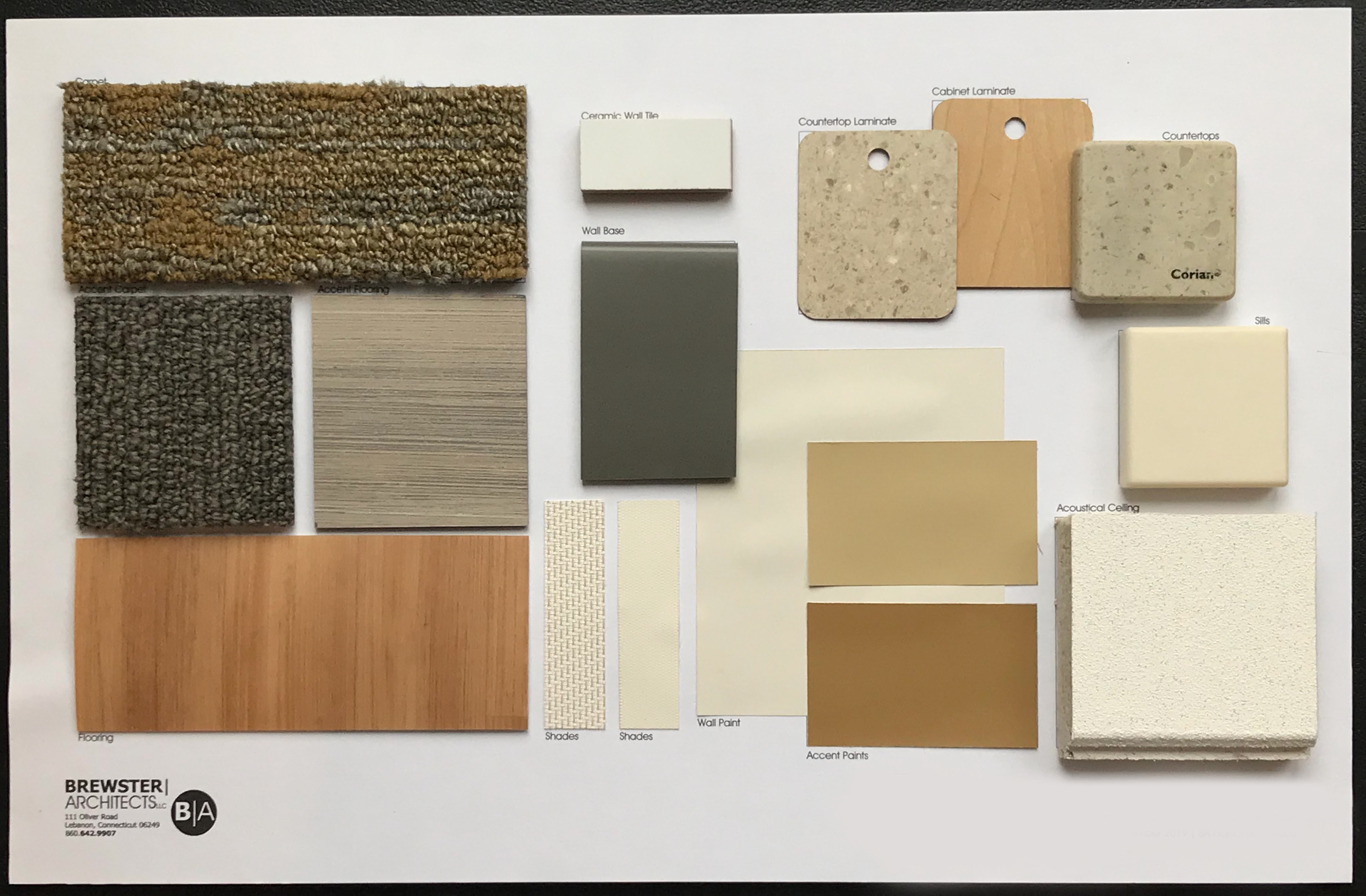 Architectural sample board - Brewster Architects LLC