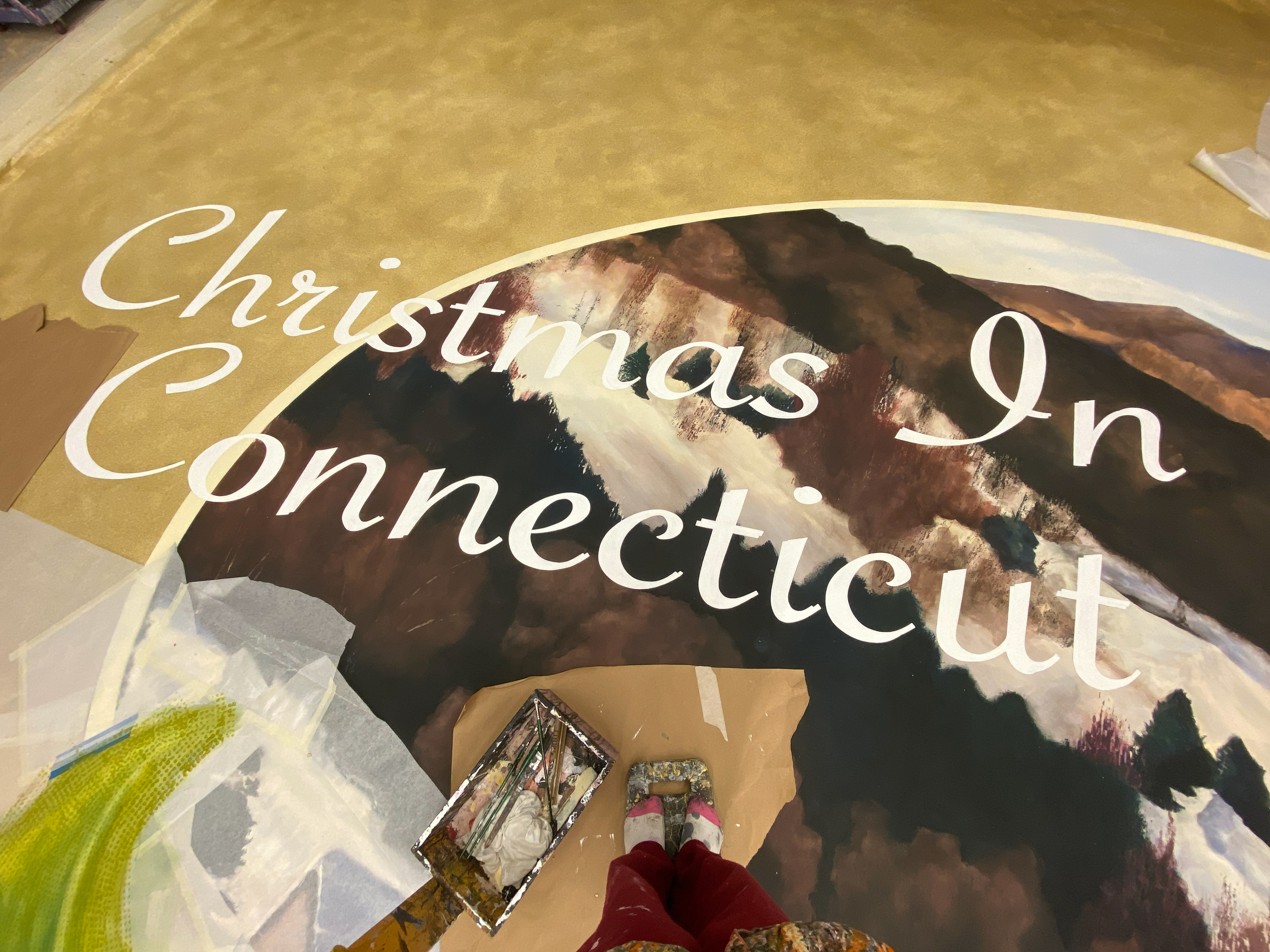 Christmas in Connecticut - Goodspeed Musicals - show drop lettering