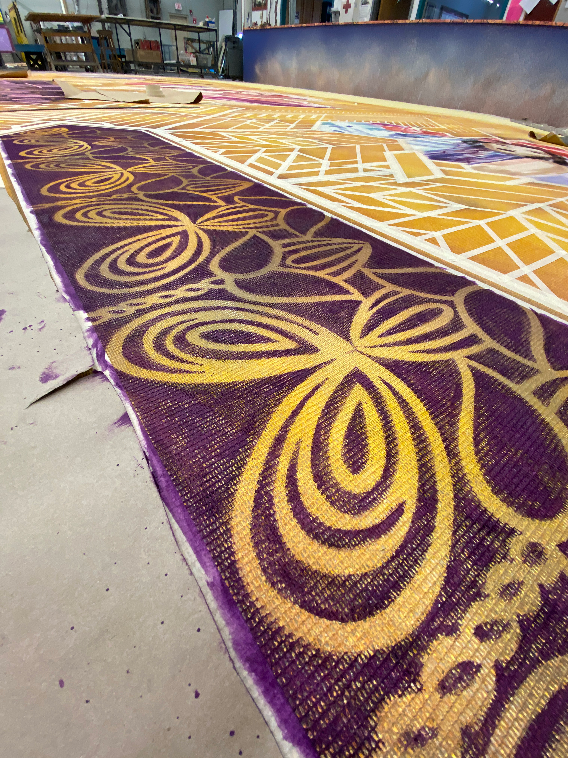 42nd Street - Goodspeed Musicals - scrim - handpainted details