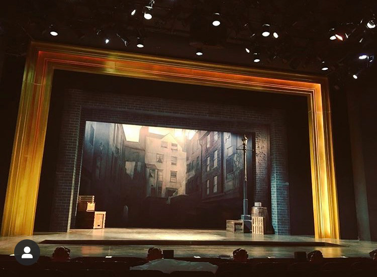 The Mystery of Edwin Drood - Connecticut Repertory Theatre - proscenium, brick, drop