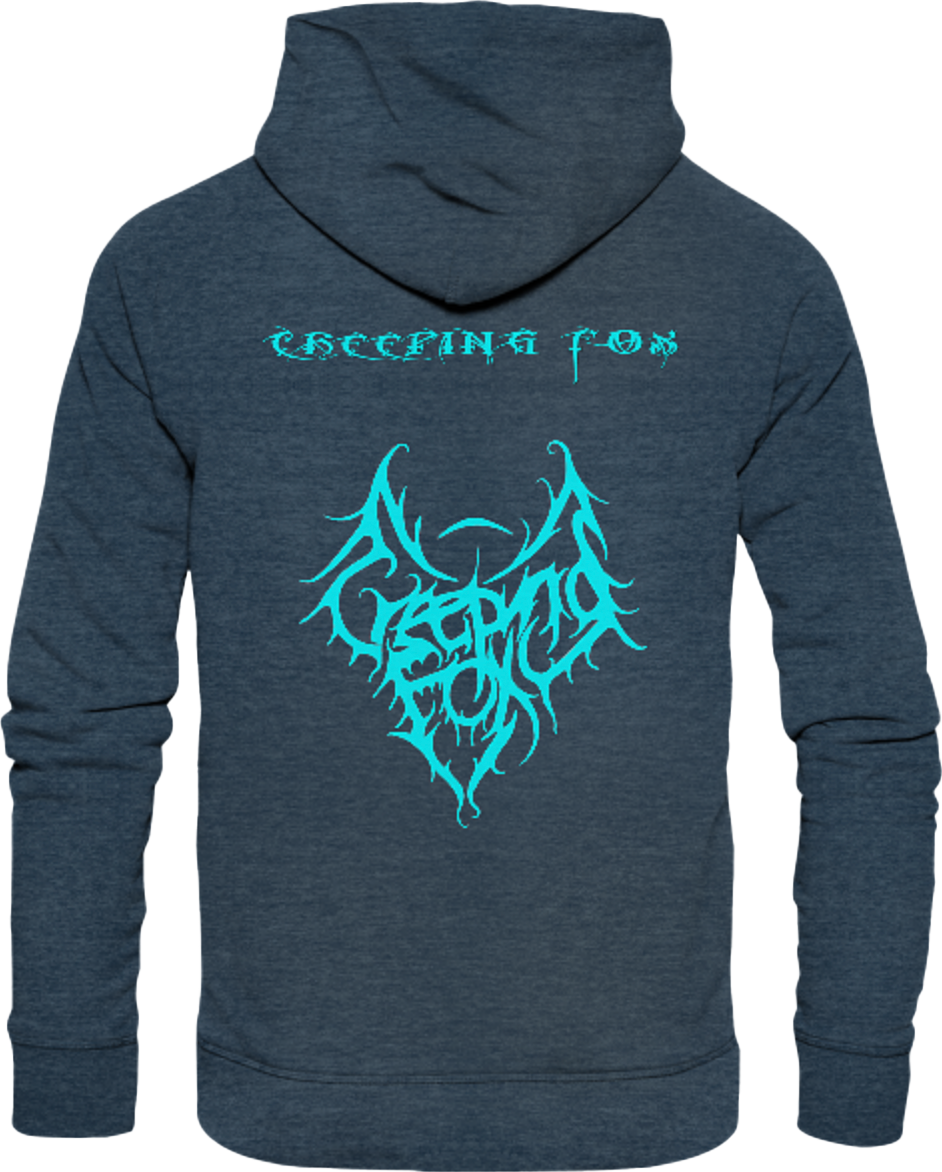 Hoodie - Dark Heather Blue - hinten