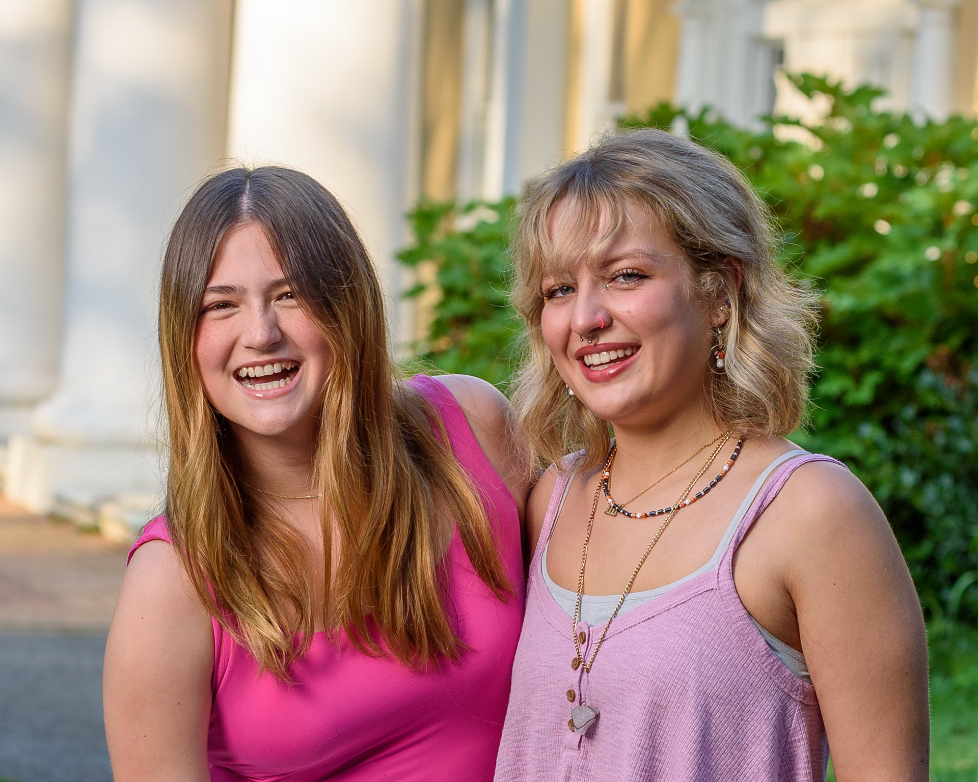 Family photographs in a  park in Wilmington