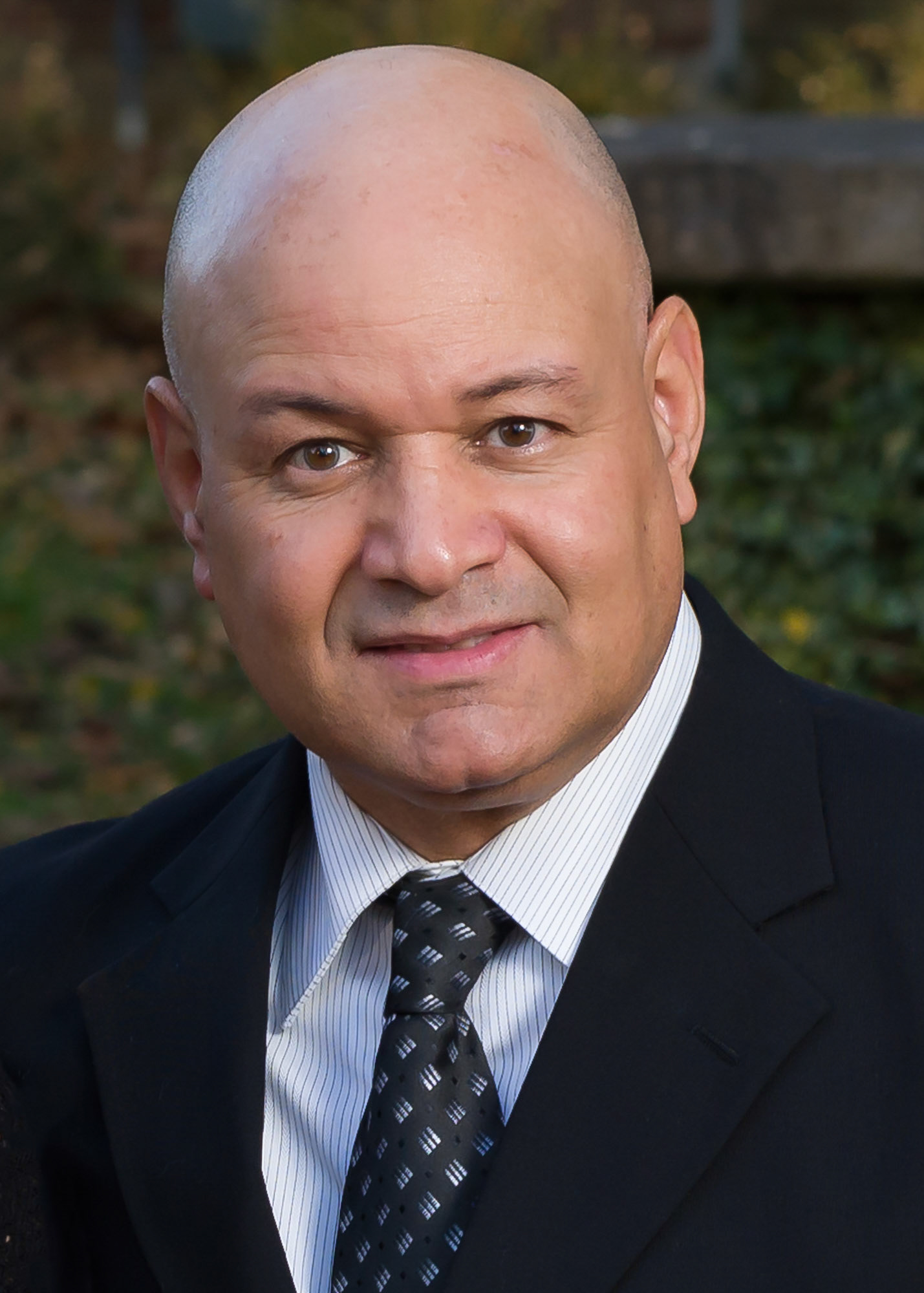 Portrait of a man in a park