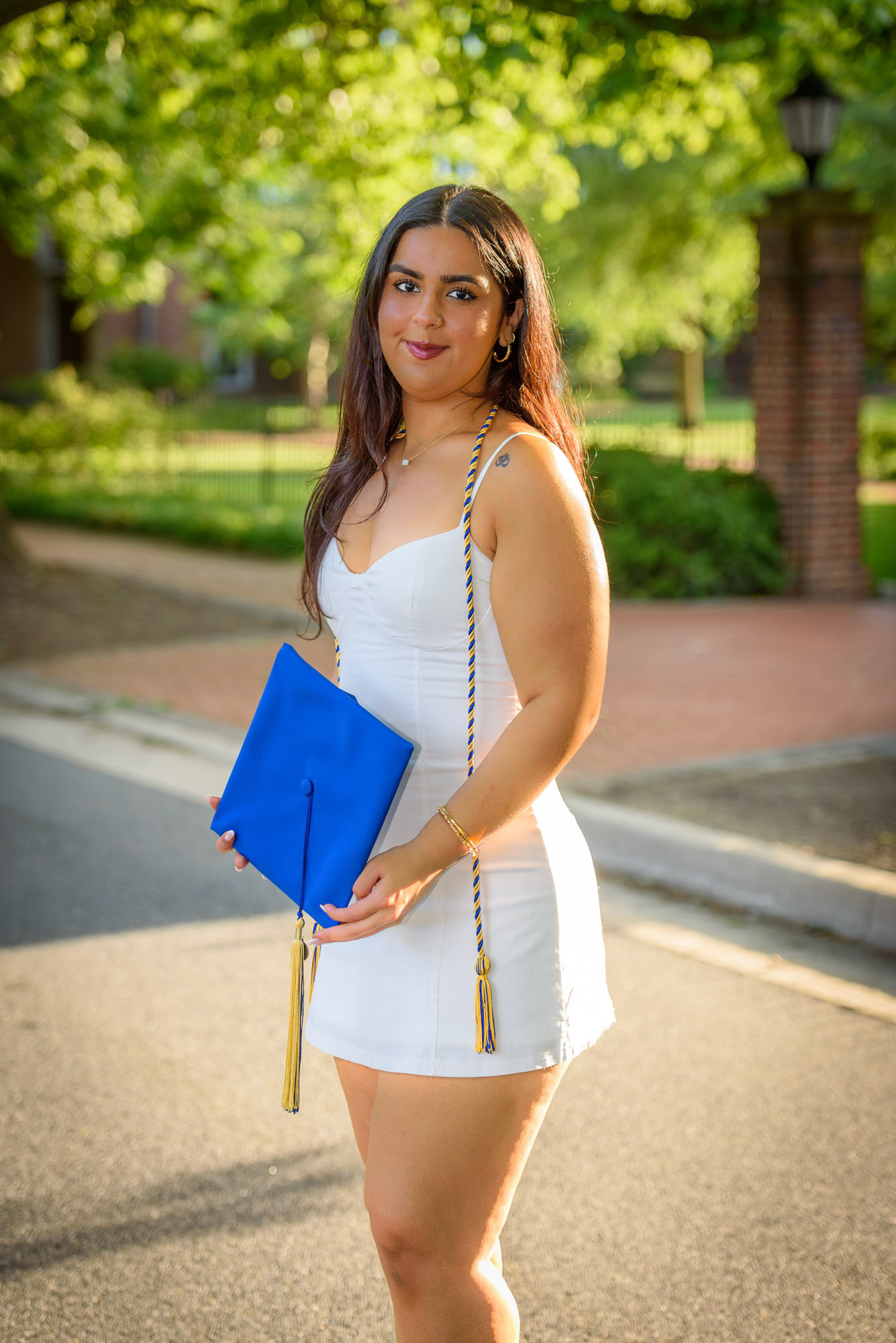 Graduation photo of a femal college student