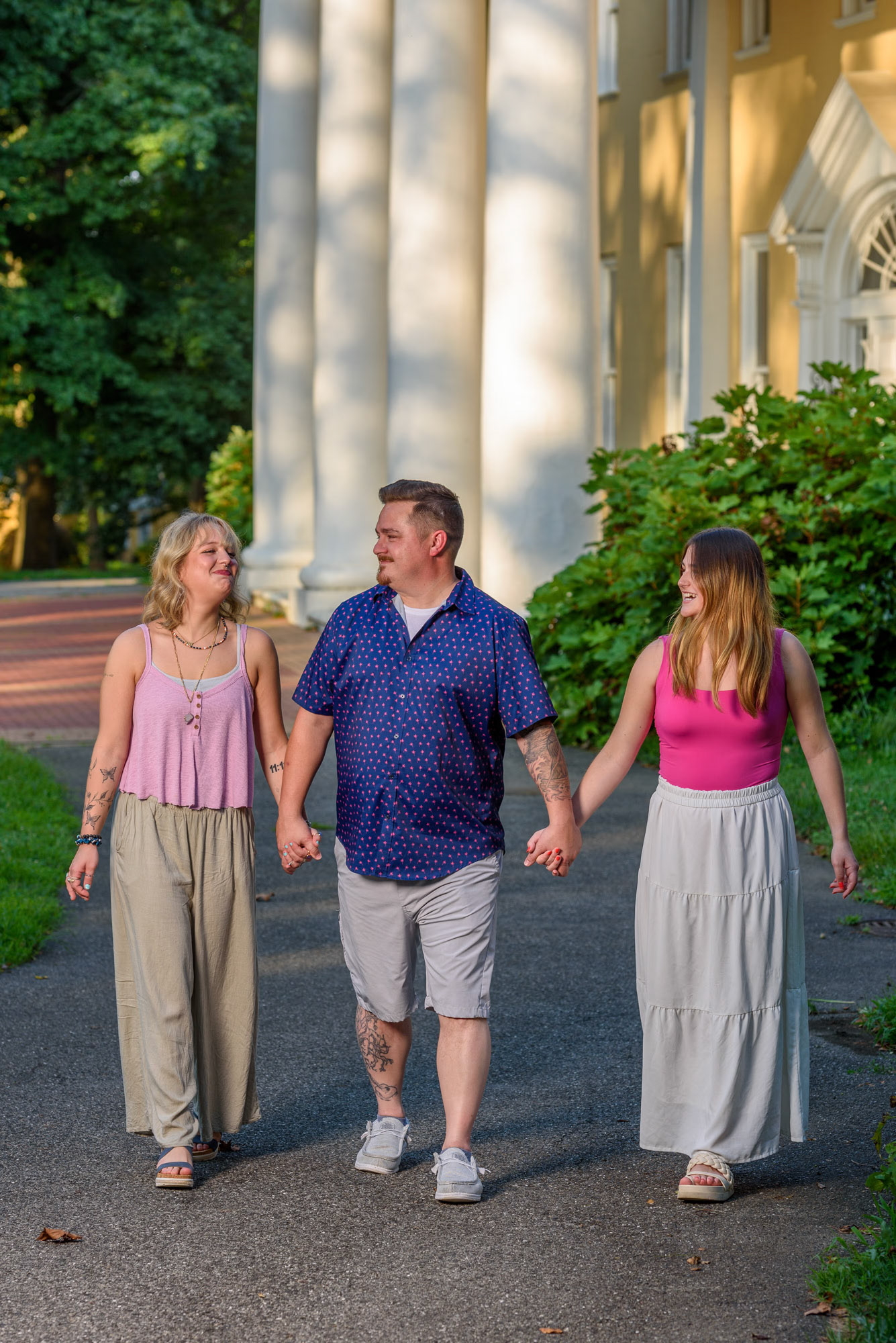 Family photographs in a  park in Wilmington