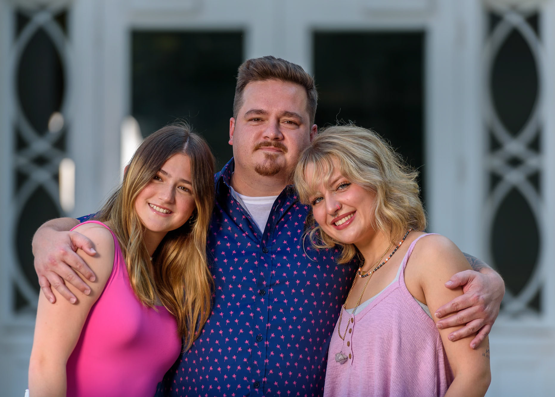 Family photographs in a  park in Wilmington