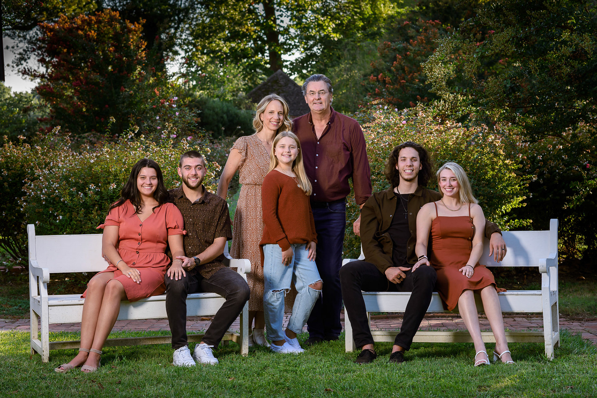 Familly group in a park