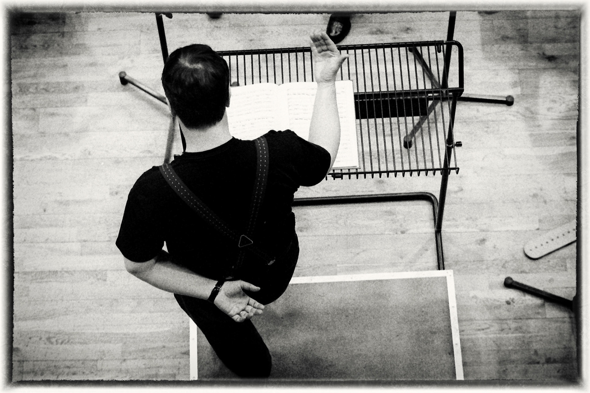 Sakari Oramo rehearsing the CBSO in 2005