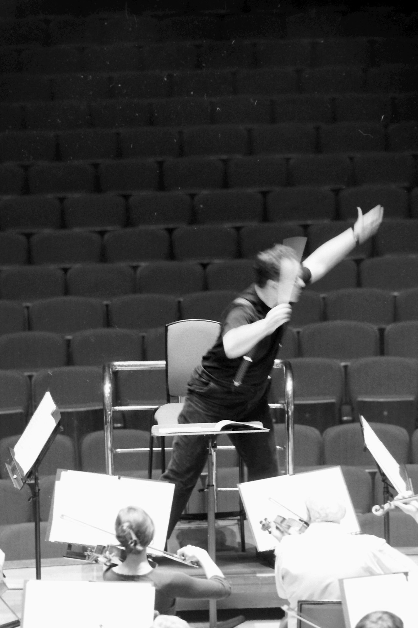 Sakari Oramo rehearsing the CBSO in 2005