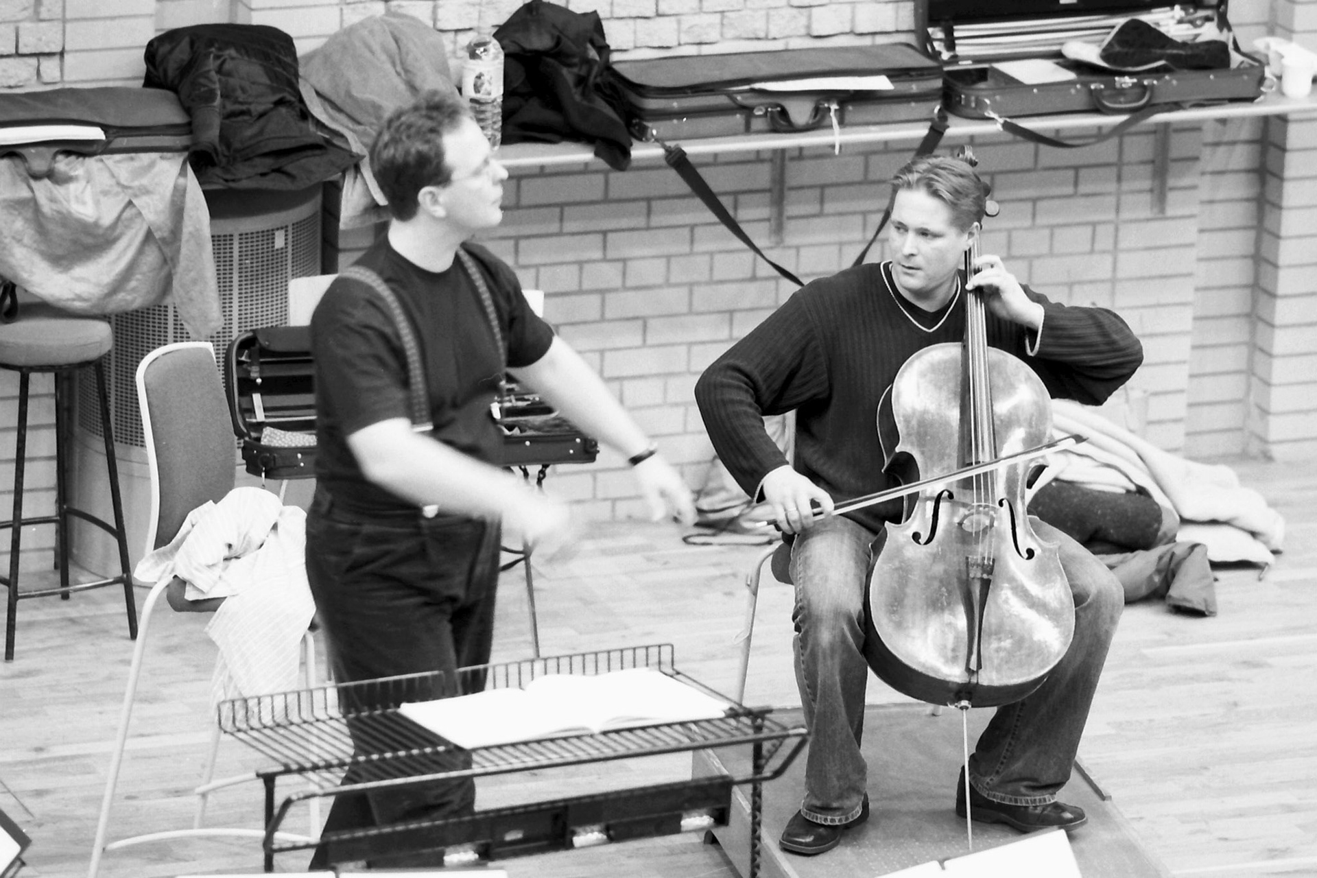 Sakari Oramo rehearsing the CBSO in 2005