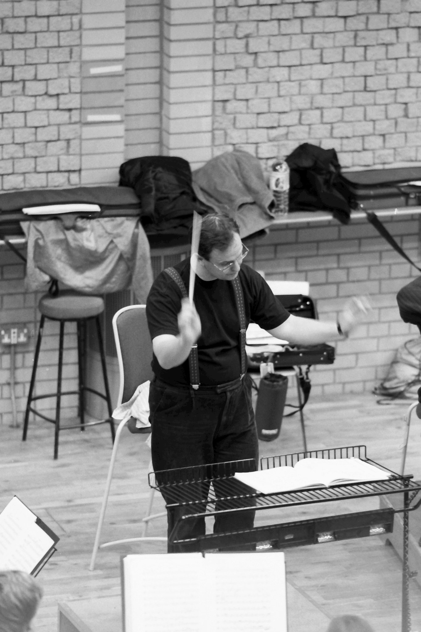 Sakari Oramo rehearsing the CBSO in 2005