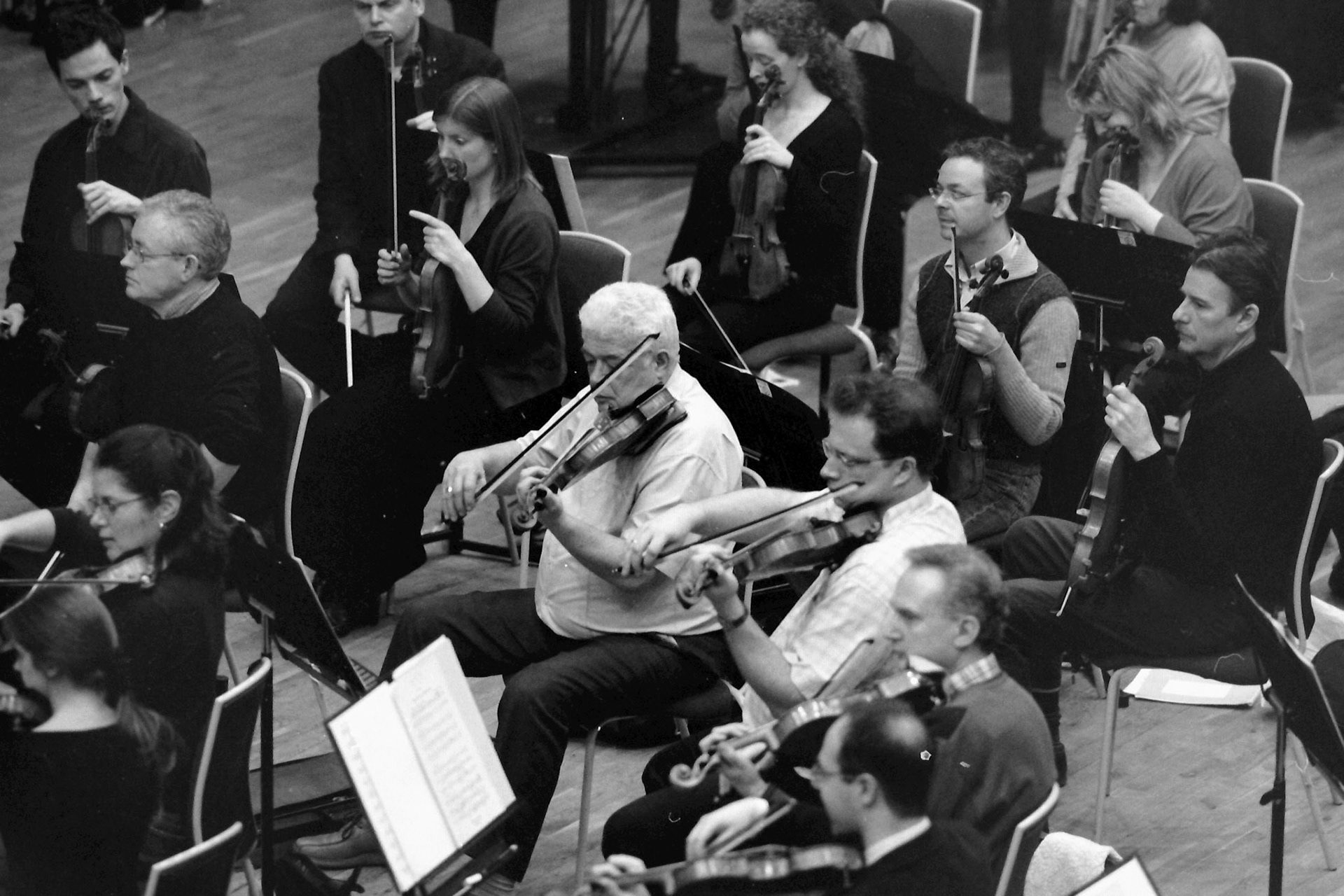 Sakari Oramo rehearsing the CBSO in 2005