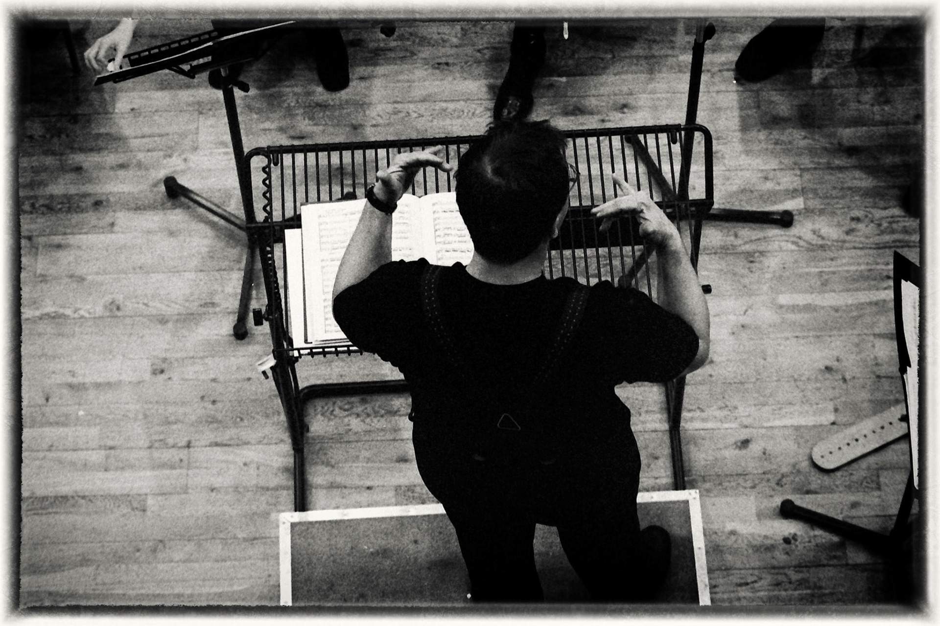 Sakari Oramo rehearsing the CBSO in 2005