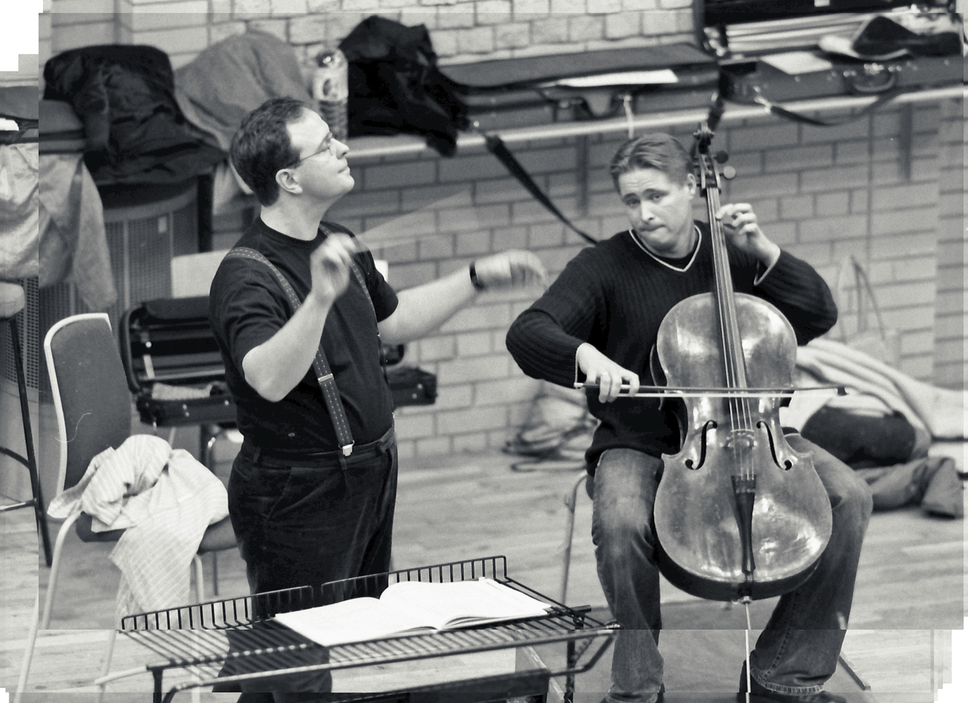 Sakari Oramo rehearsing the CBSO in 2005