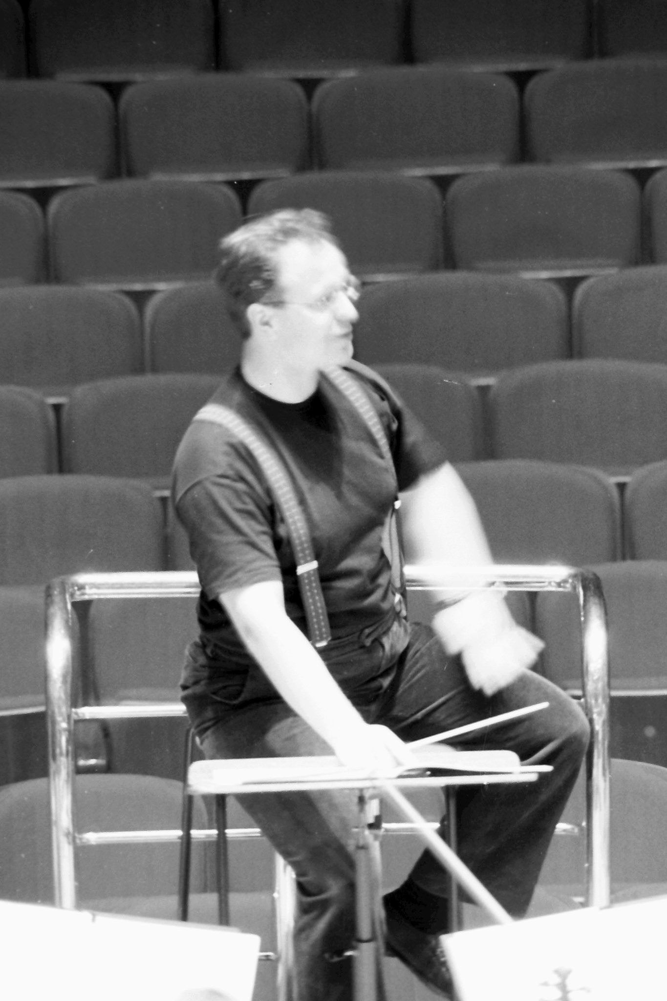 Sakari Oramo rehearsing the CBSO in 2005
