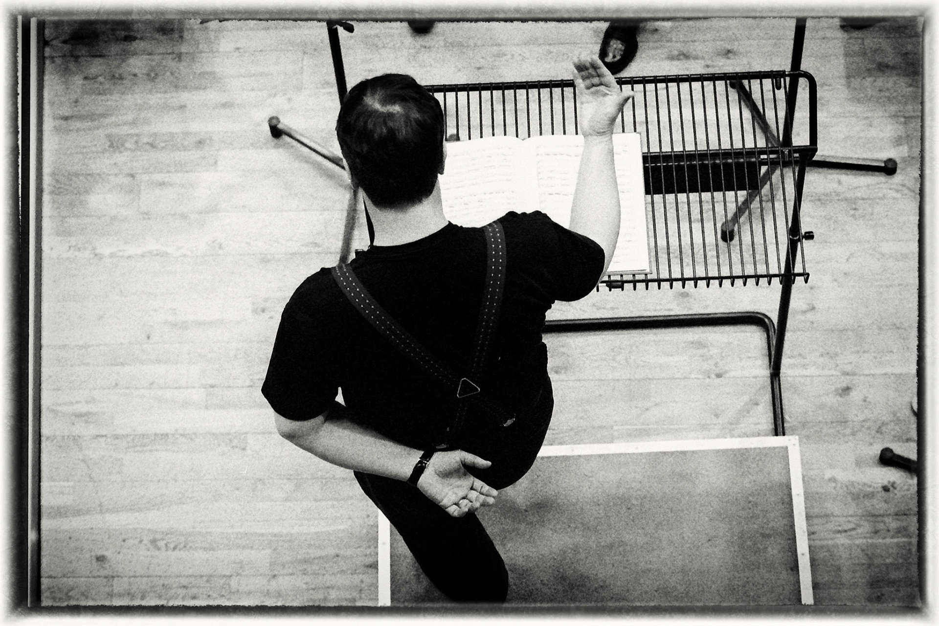 Sakari Oramo rehearsing the CBSO in 2005