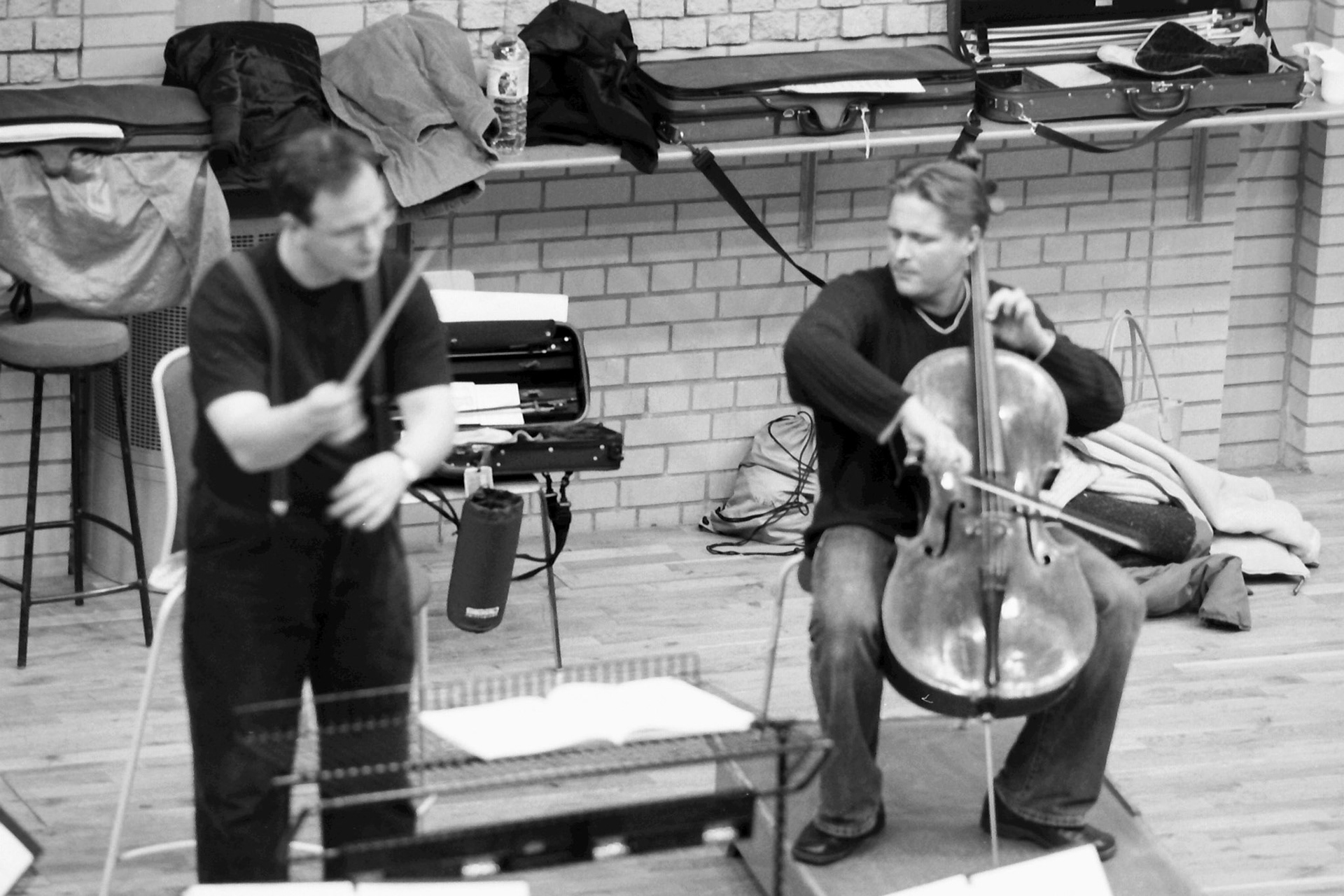 Sakari Oramo rehearsing the CBSO in 2005