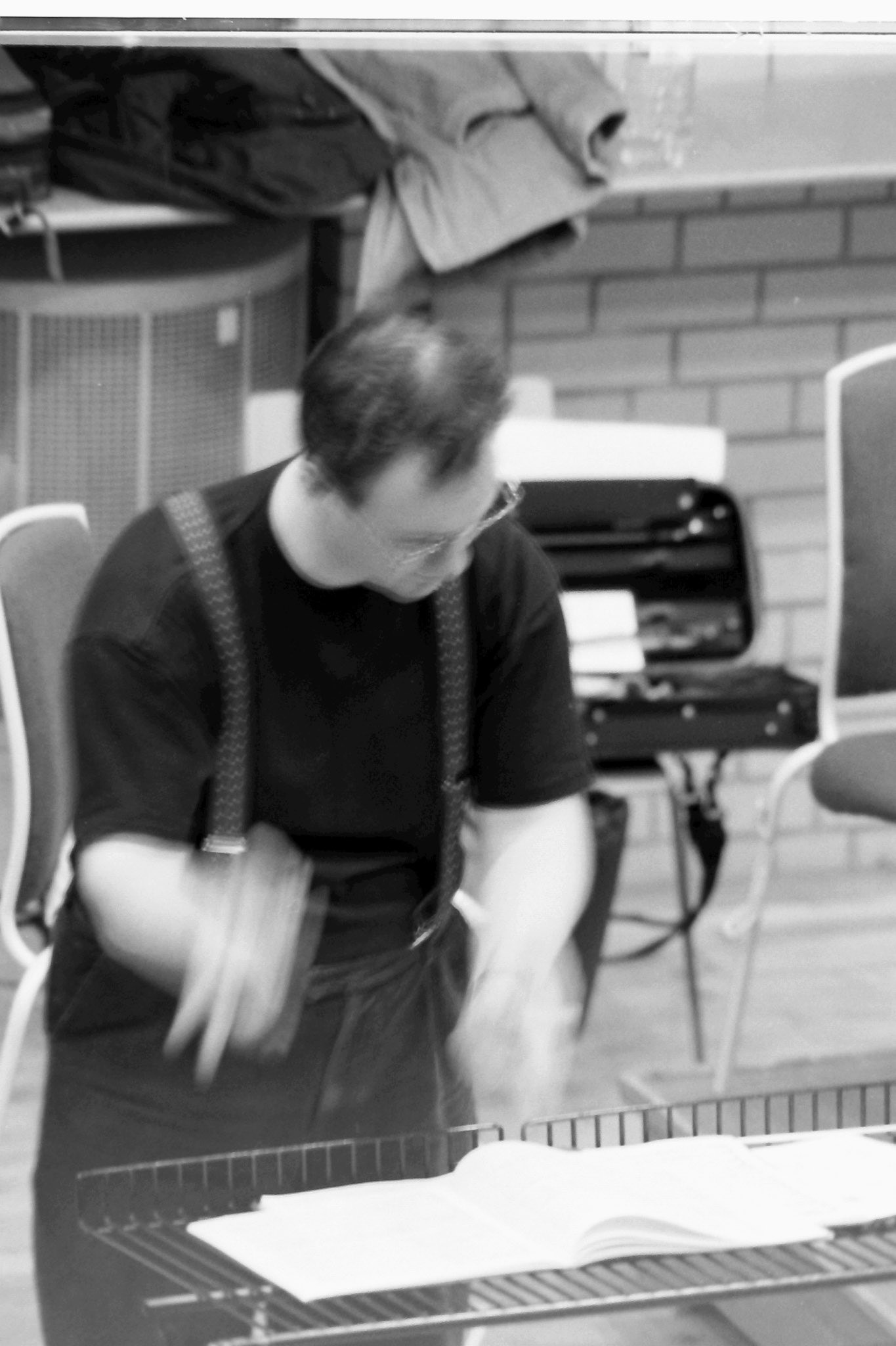 Sakari Oramo rehearsing the CBSO in 2005