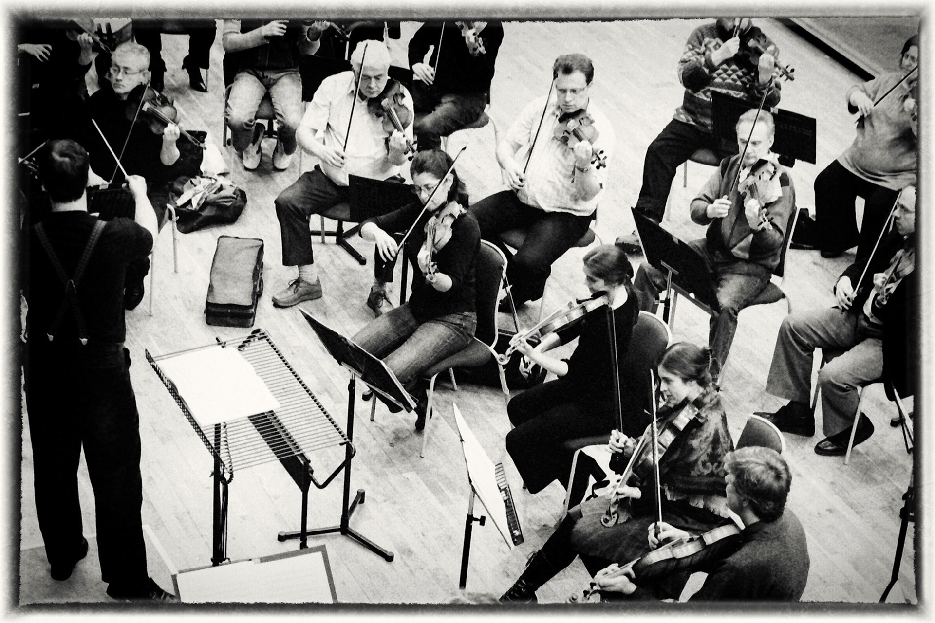 Sakari Oramo rehearsing the CBSO in 2005