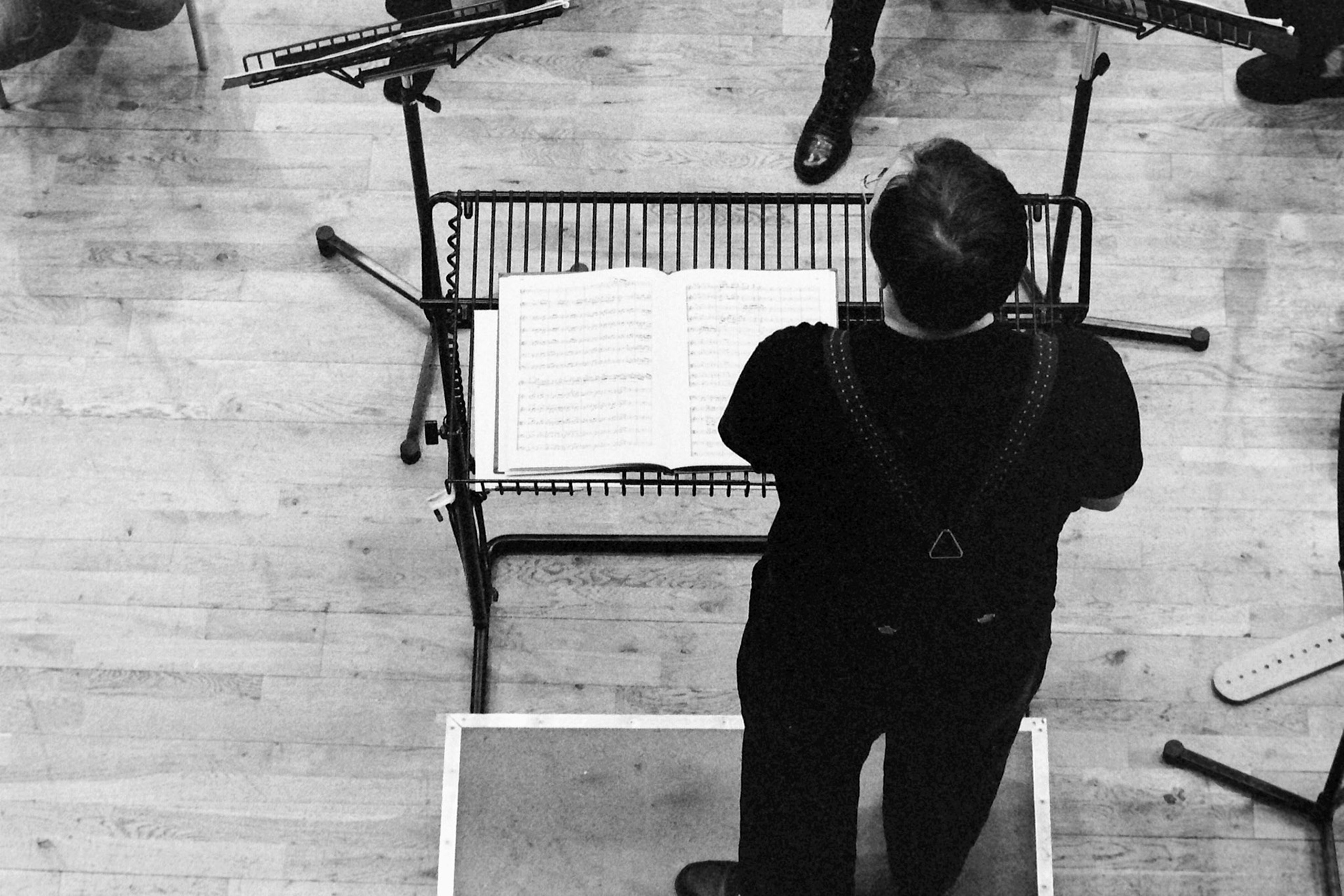 Sakari Oramo rehearsing the CBSO in 2005