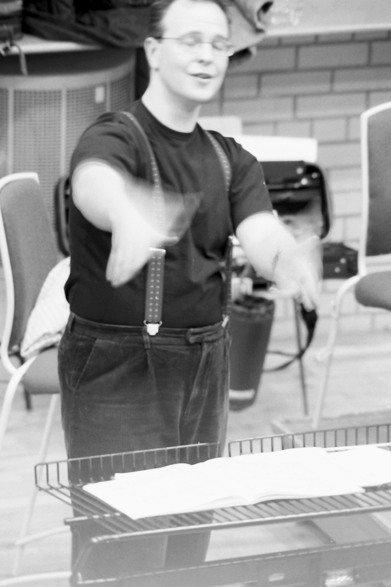 Sakari Oramo rehearsing the CBSO in 2005