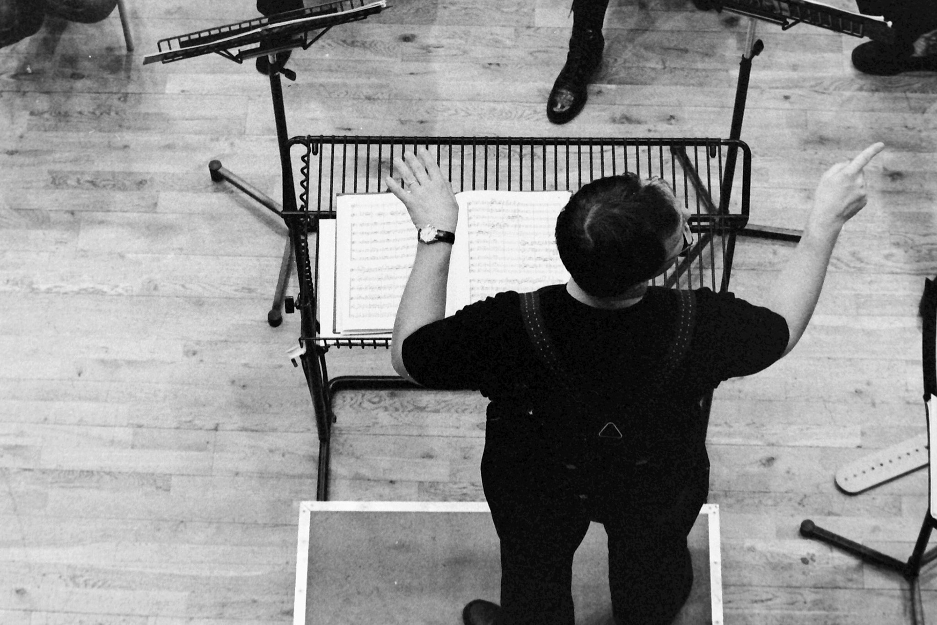 Sakari Oramo rehearsing the CBSO in 2005
