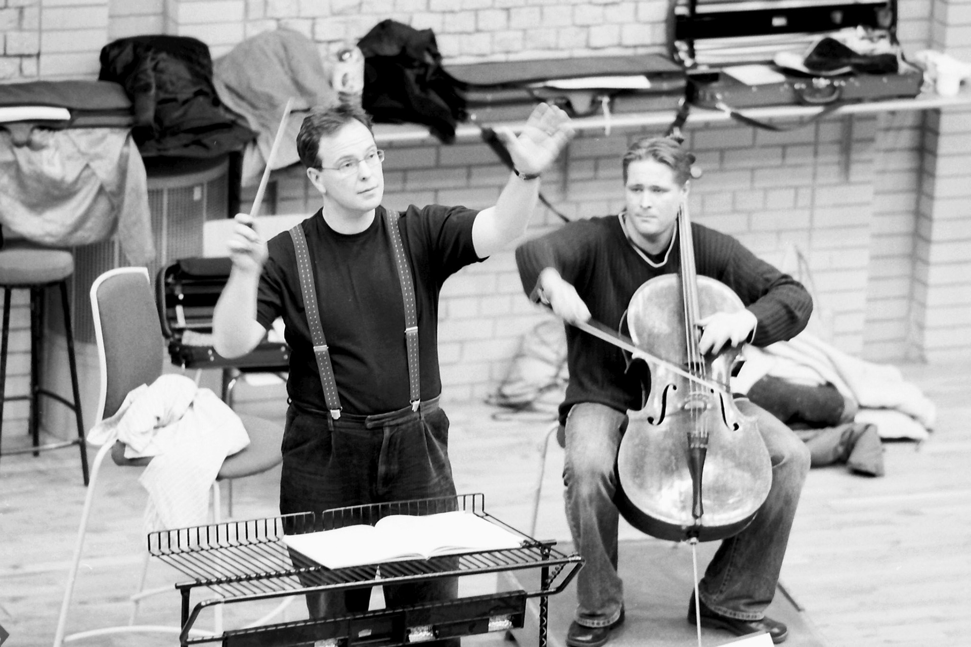 Sakari Oramo rehearsing the CBSO in 2005