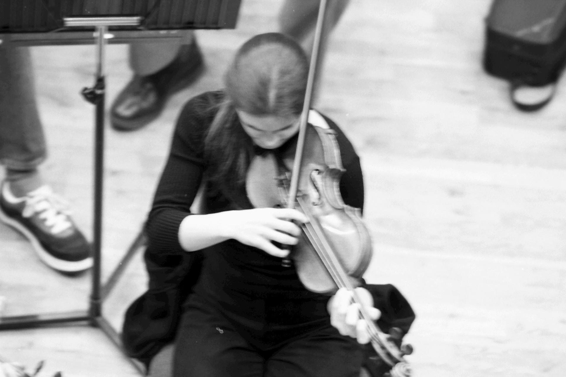 Sakari Oramo rehearsing the CBSO in 2005