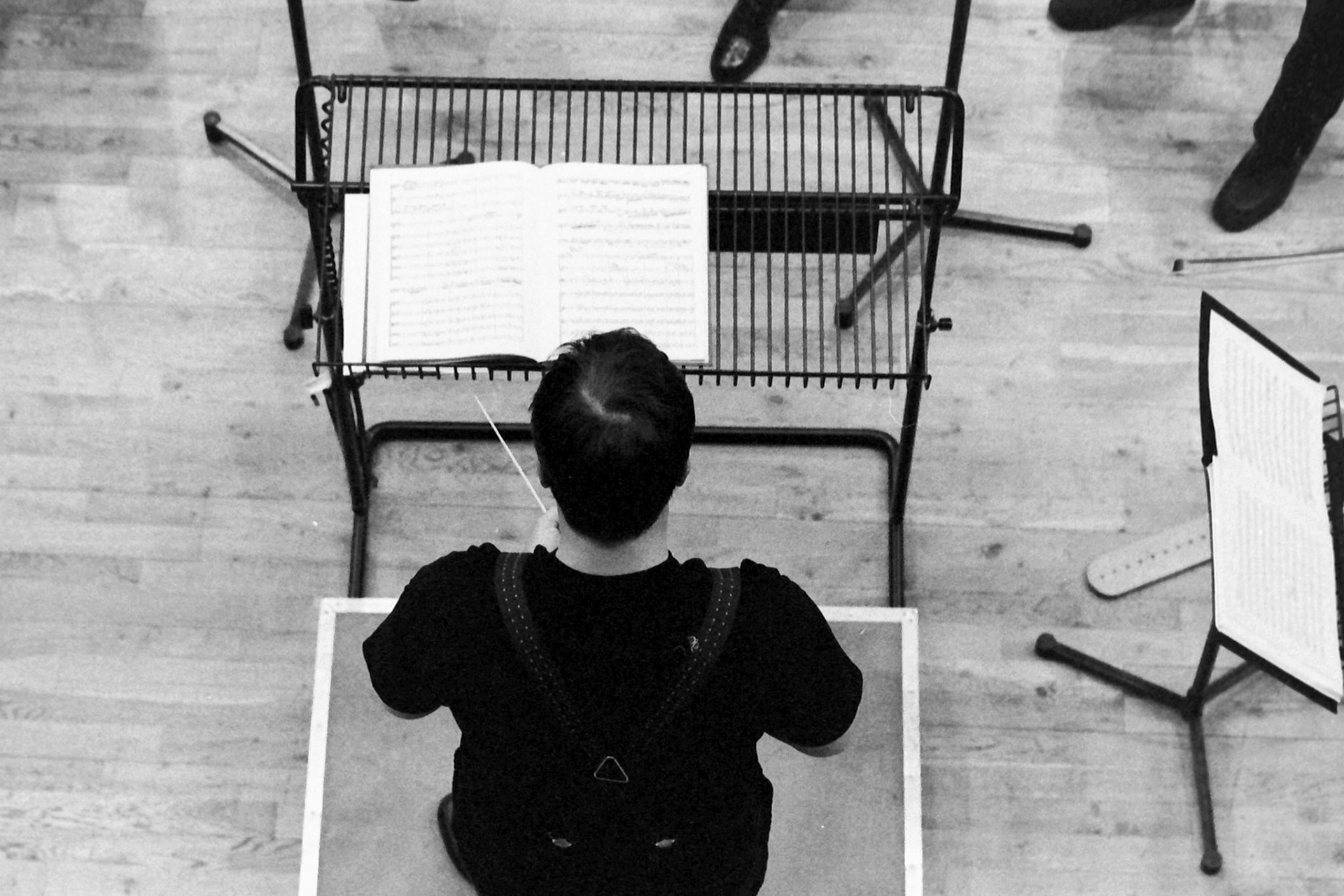 Sakari Oramo rehearsing the CBSO in 2005