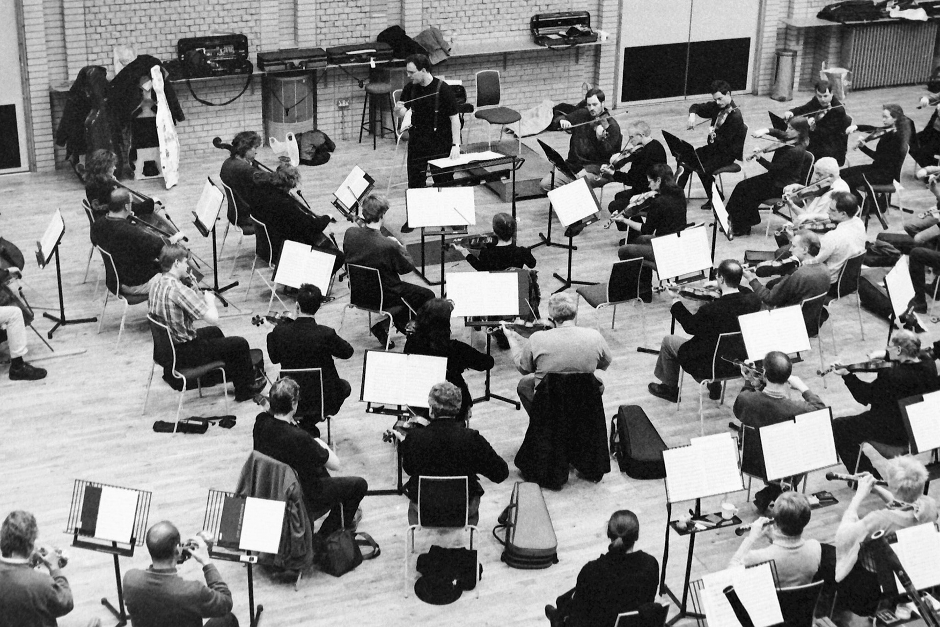 Sakari Oramo rehearsing the CBSO in 2005