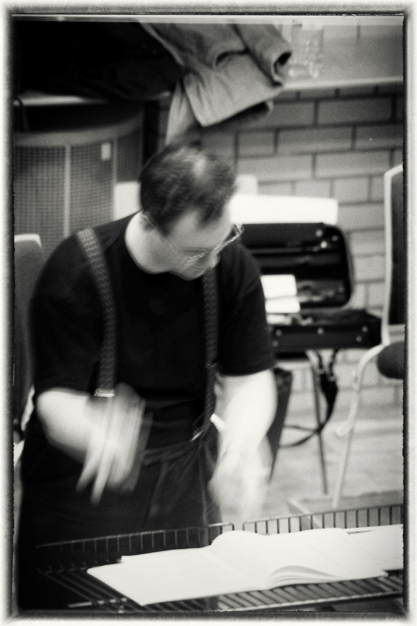 Sakari Oramo rehearsing the CBSO in 2005