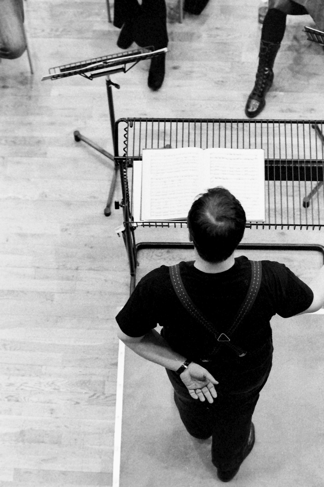 Sakari Oramo rehearsing the CBSO in 2005