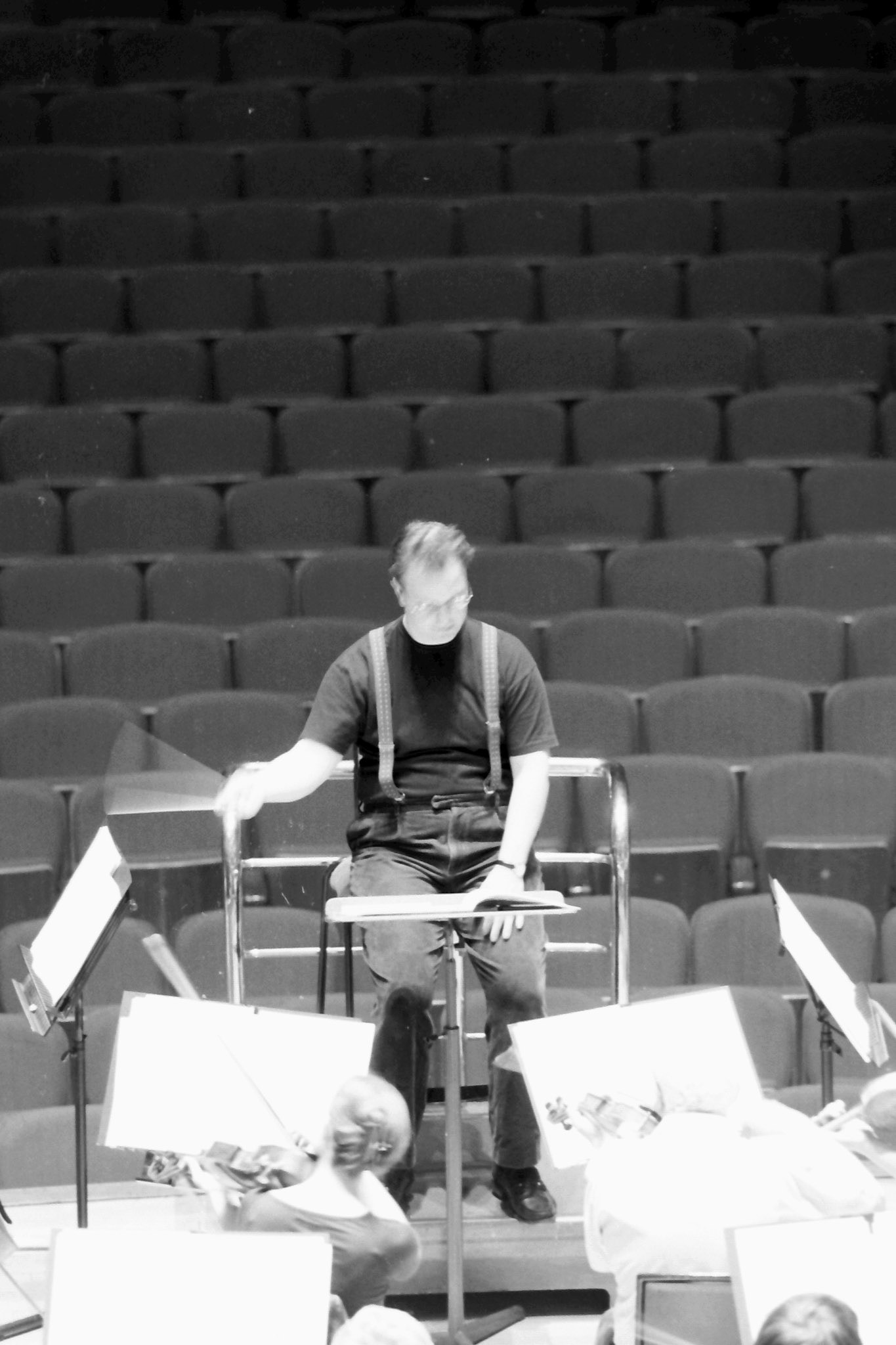 Sakari Oramo rehearsing the CBSO in 2005