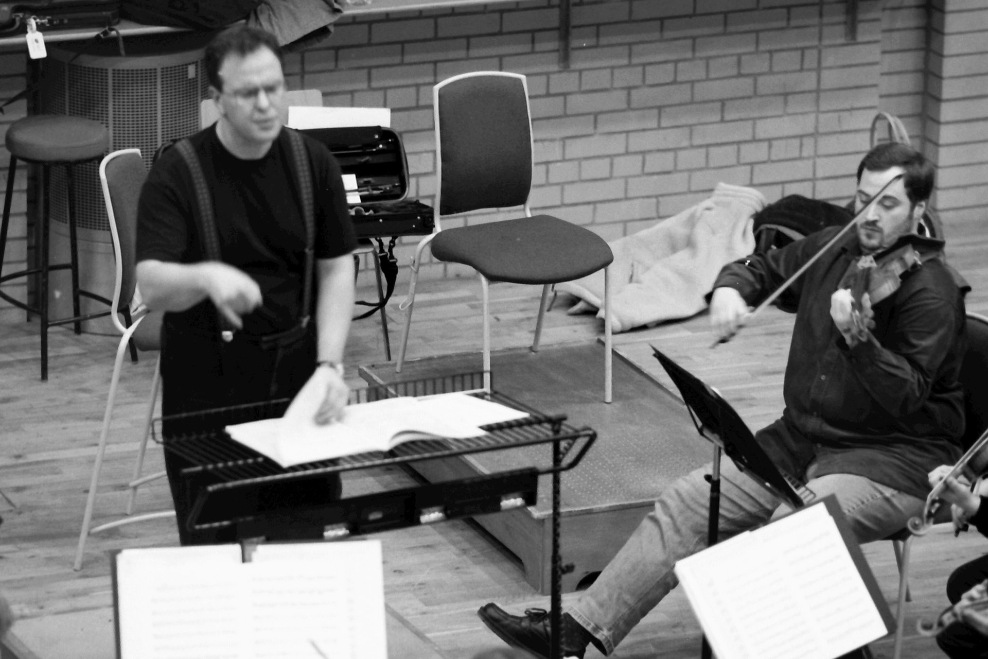 Sakari Oramo rehearsing the CBSO in 2005