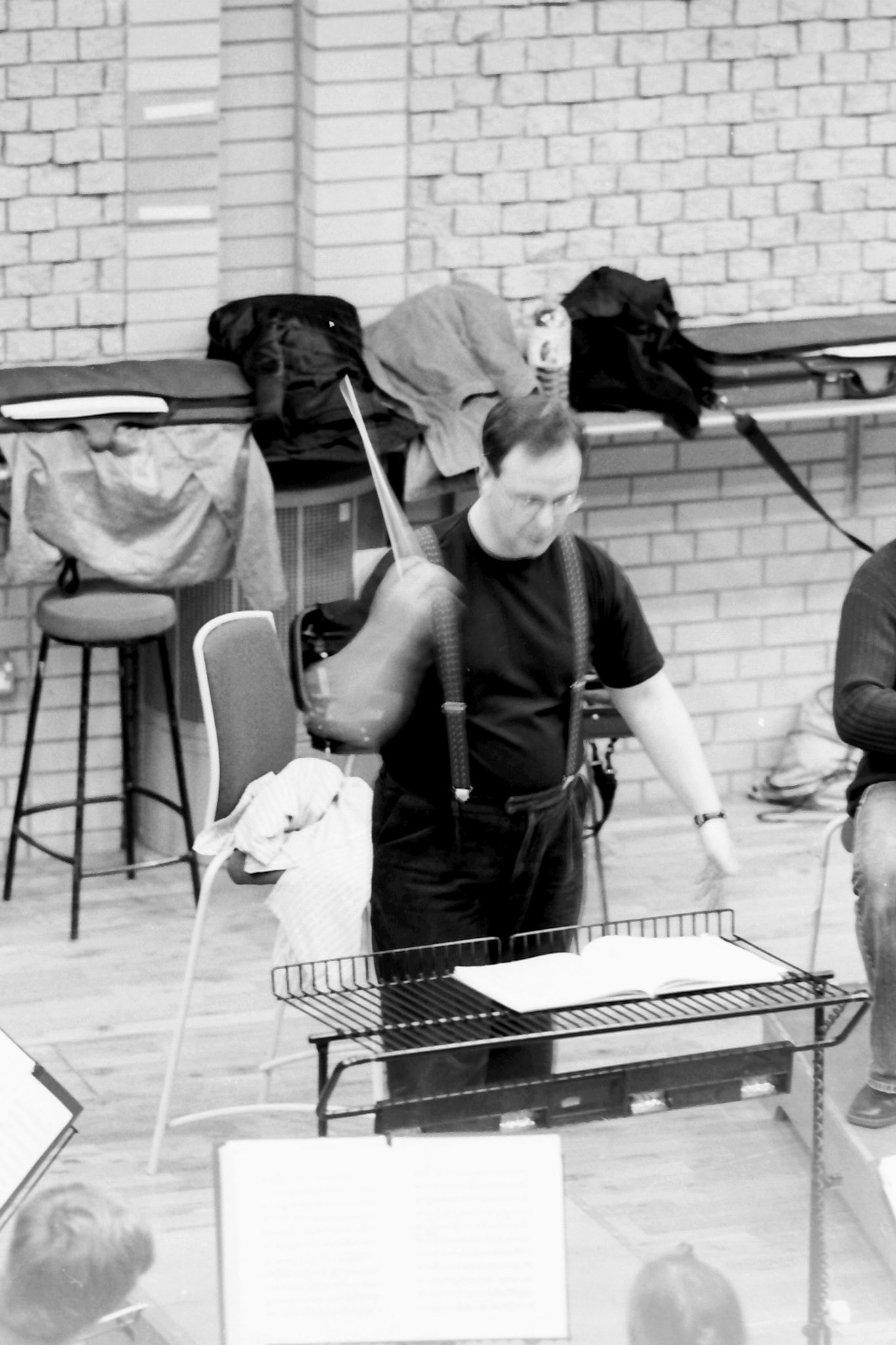Sakari Oramo rehearsing the CBSO in 2005